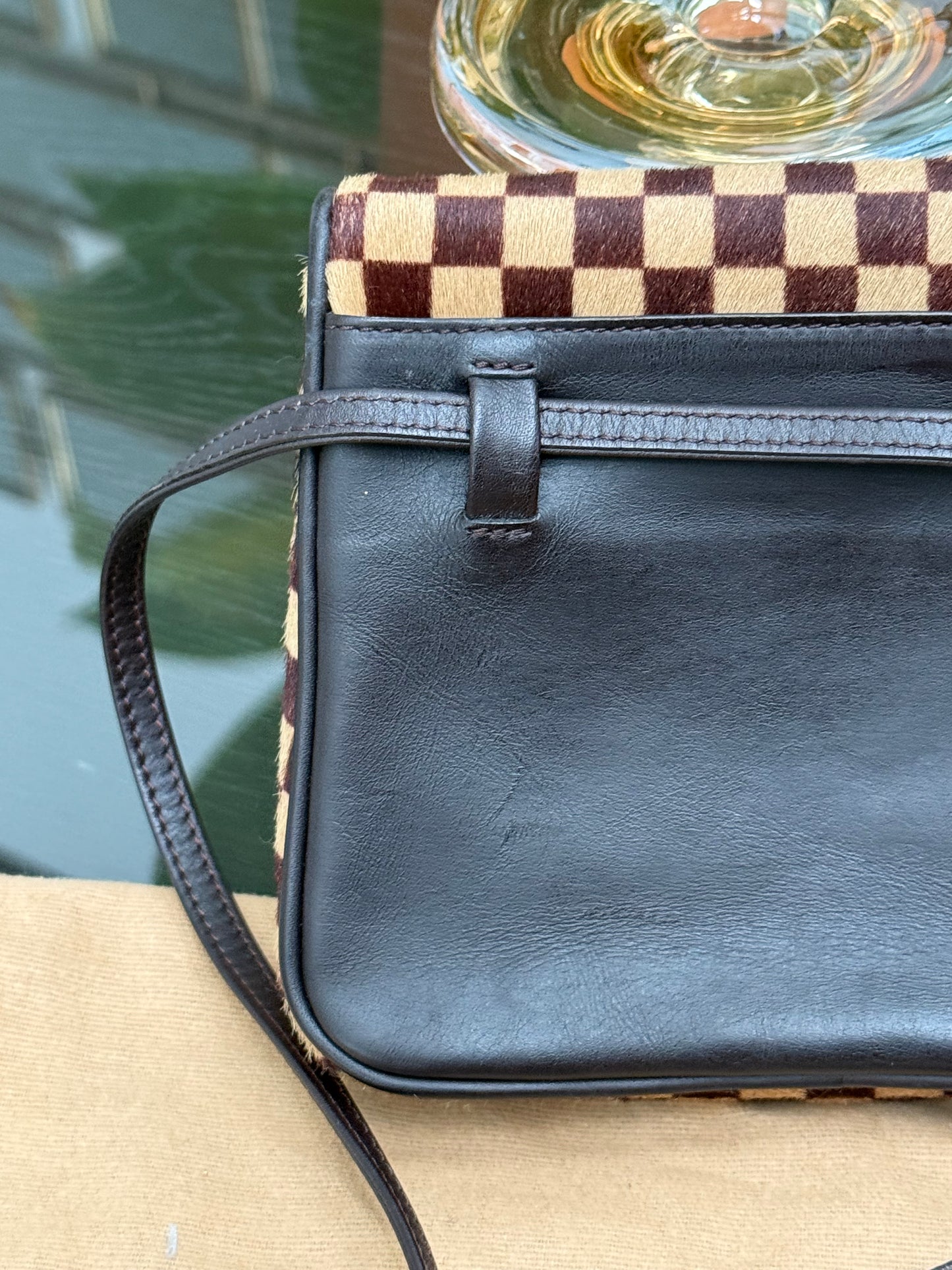 Damier Sauvage Gazelle Crossbody Pouch with Dustbag -🗓️ Year: 2001