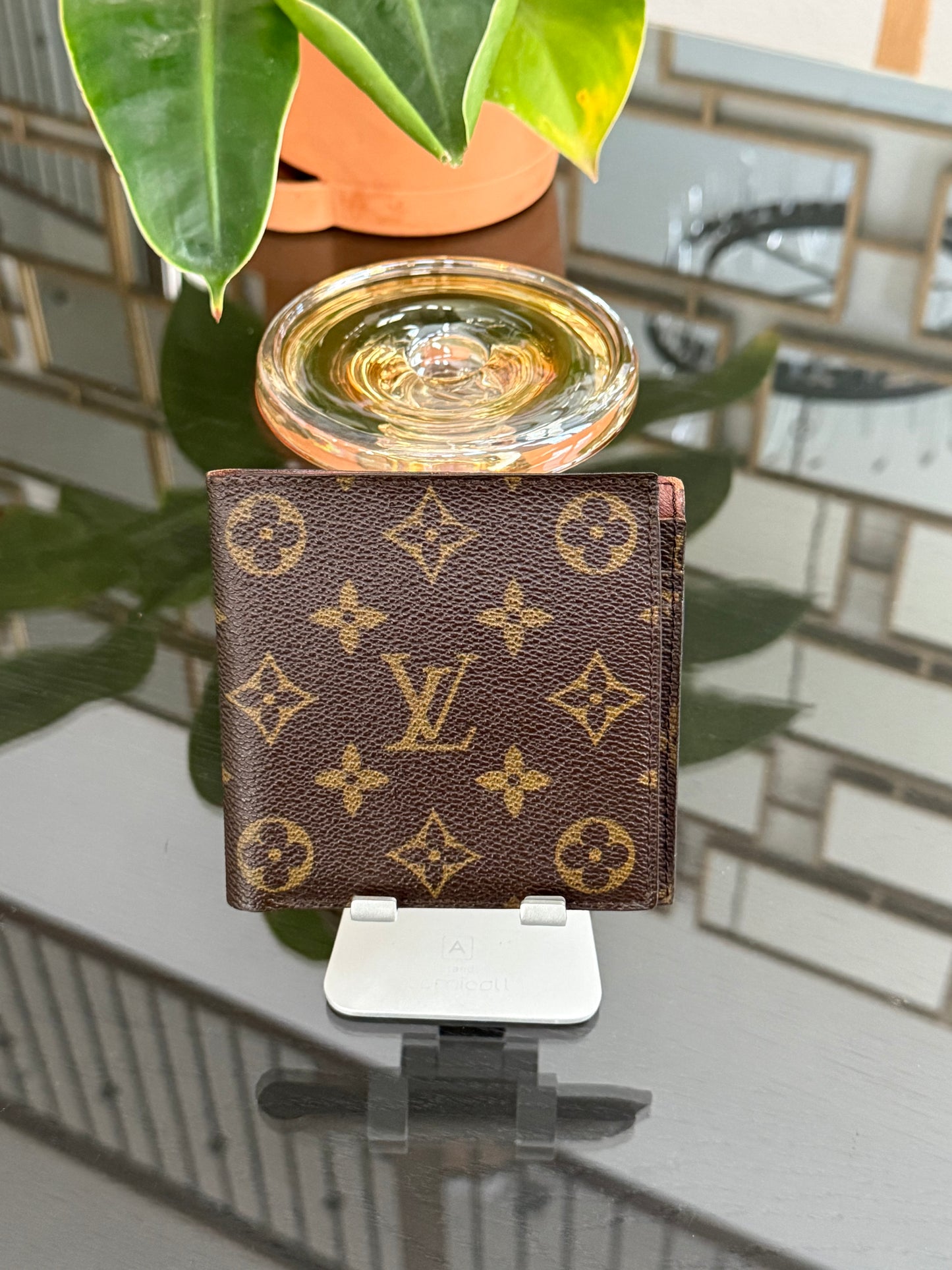 Vintage Monogram Mens Bifold Wallet ๐๏ธ Year: Pre Date