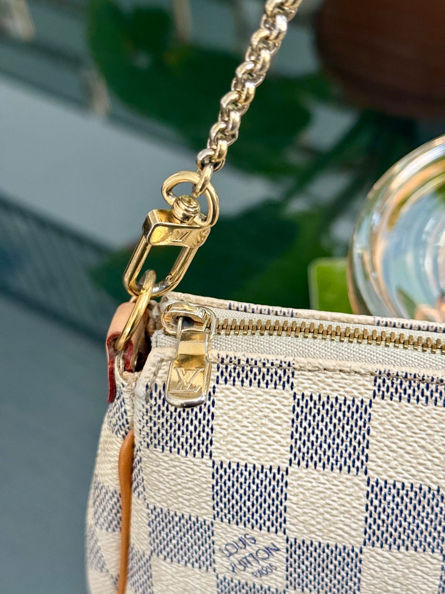 Eva Clutch in Azur with Dustbag , box and Paper bag🗓️ Year: 2011