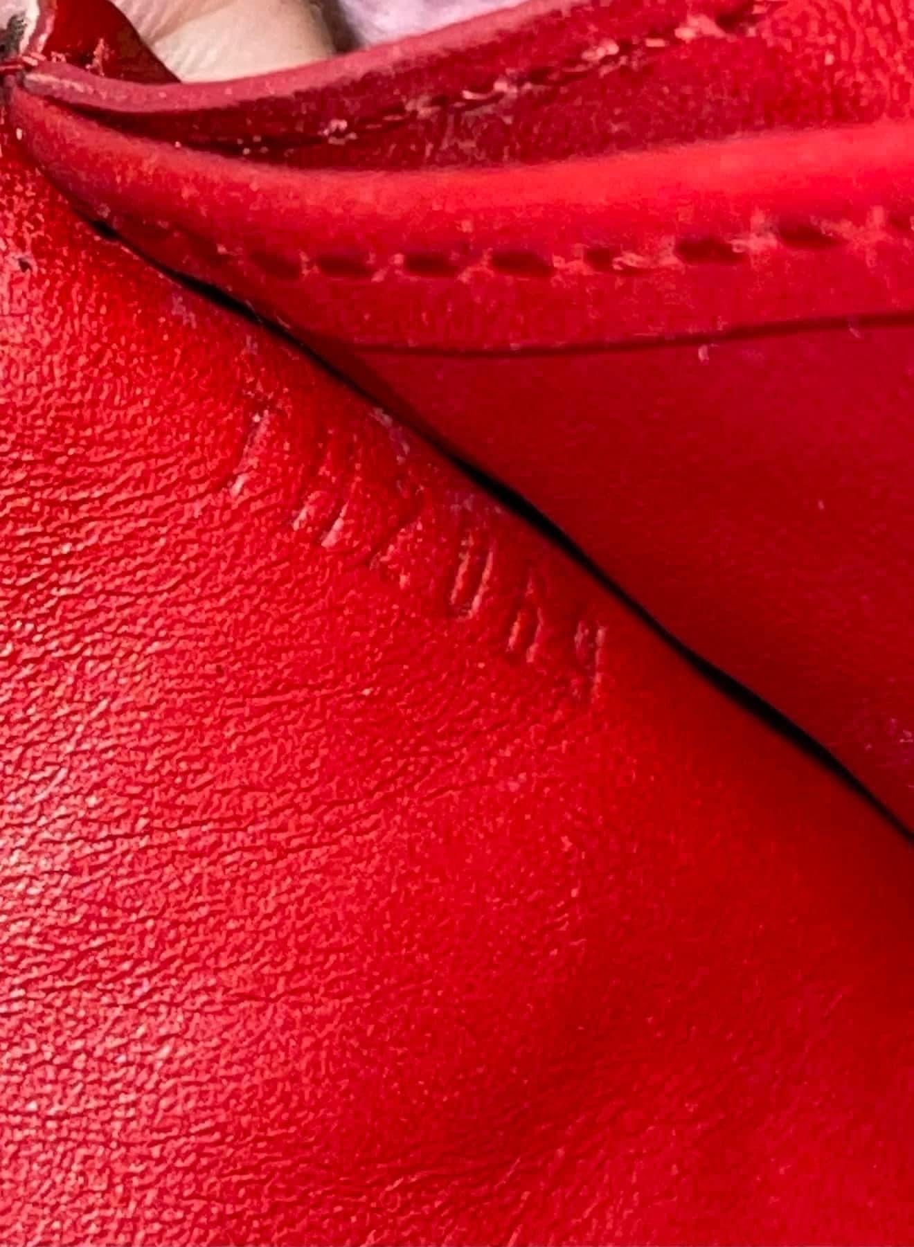 Red Suhali Leather Le Favori Wallet -YEAR 2009