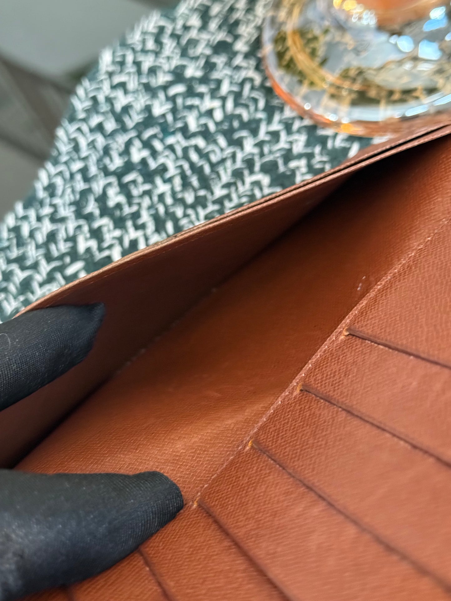 Monogram Checkbook Wallet with 6 Cardholders 🗓️ Year: 1990