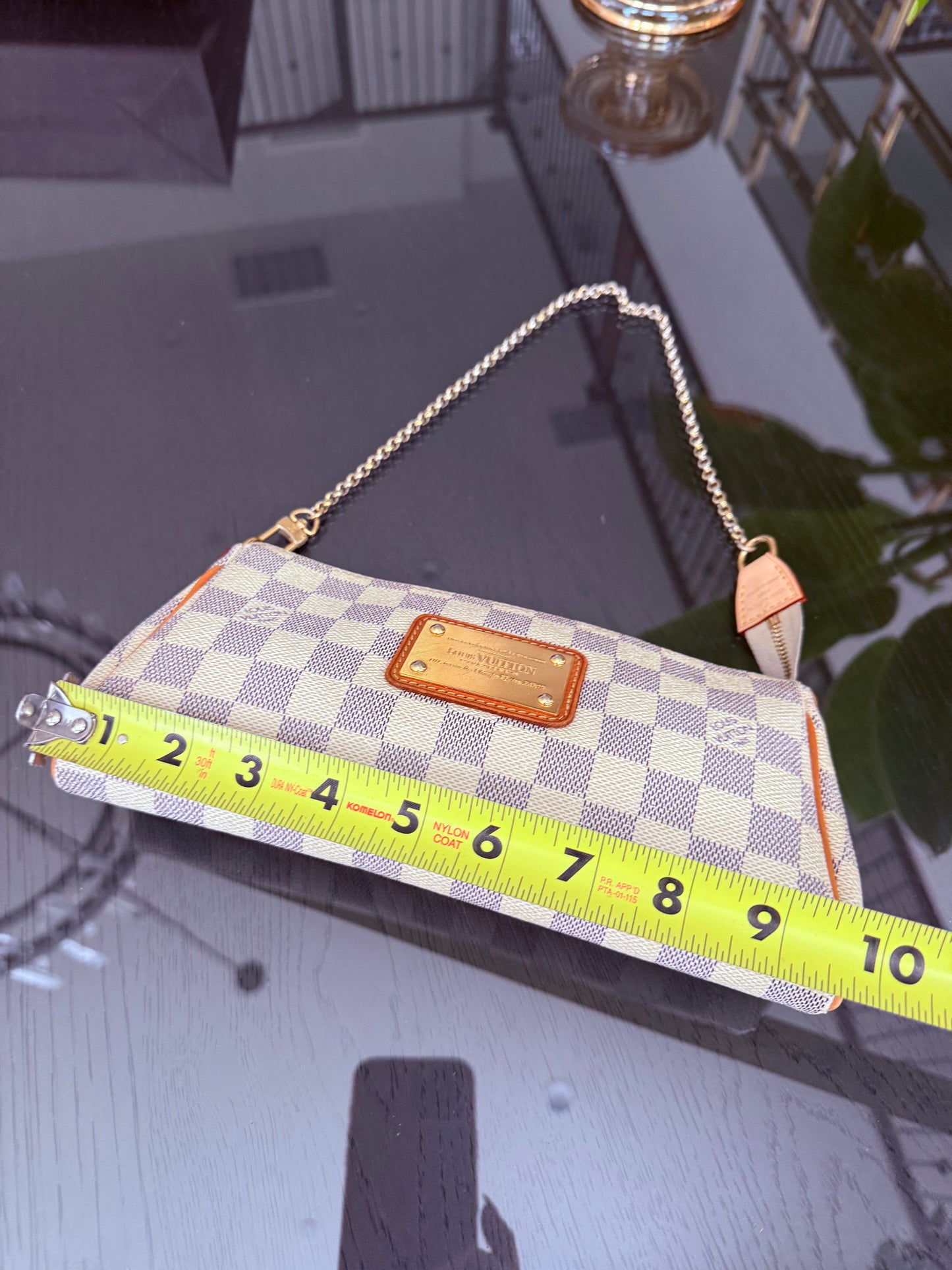 Eva Clutch in Azur with Dustbag , box and Paper bag🗓️ Year: 2011
