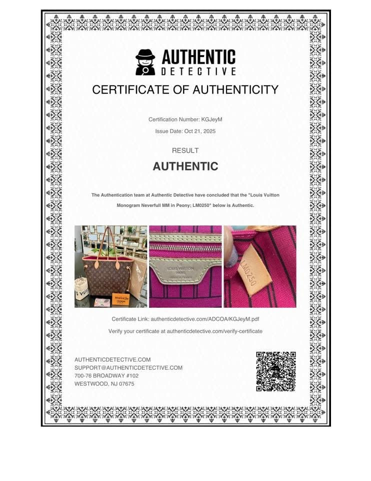 Neverfull MM Monogram in Peony with Dustbag and Insert organizer π
Year: 2020
