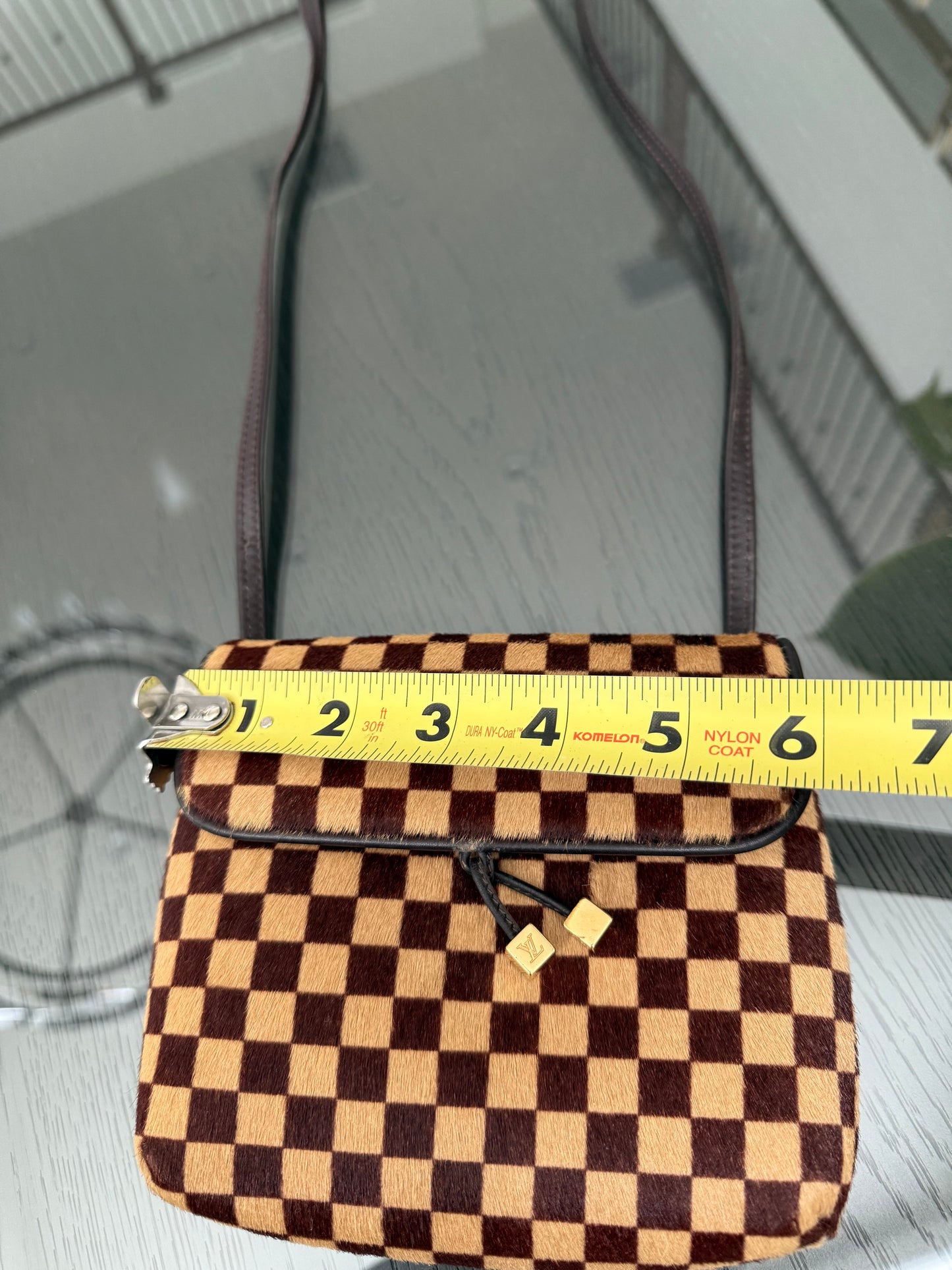 Damier Sauvage Gazelle Crossbody Pouch with Dustbag -🗓️ Year: 2001