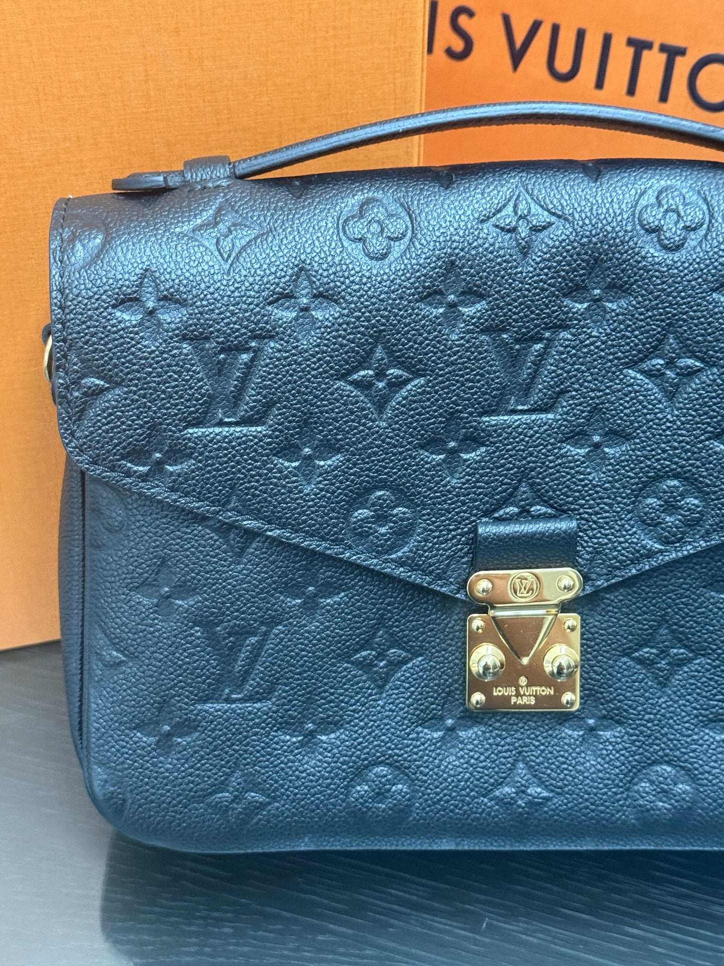 Pochette Metis Empriente Noir with Box, Dustbag, Receipt and Paper bag -Microchip & Authenticed