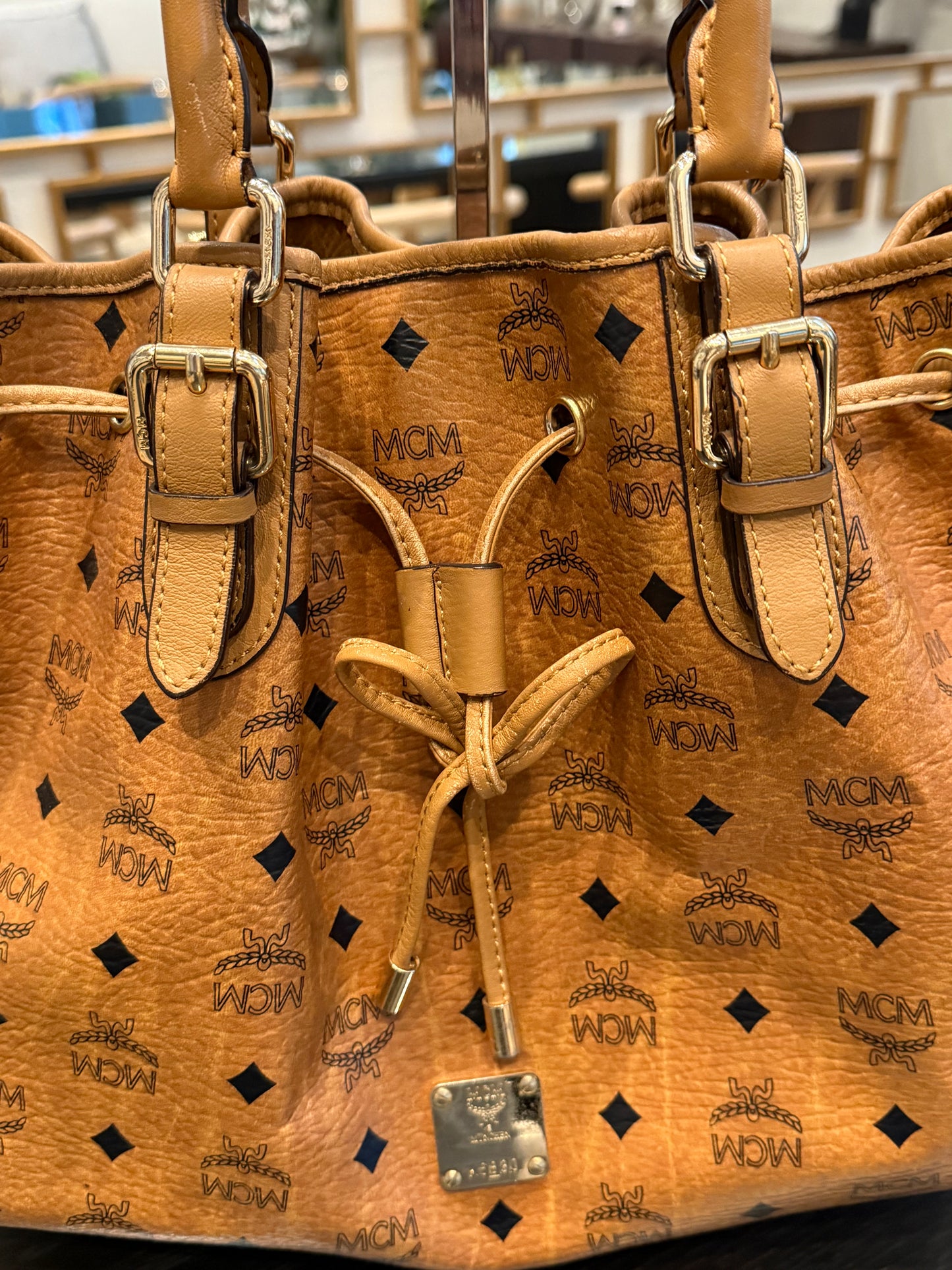 MCM Bucket Bag (No Strap)