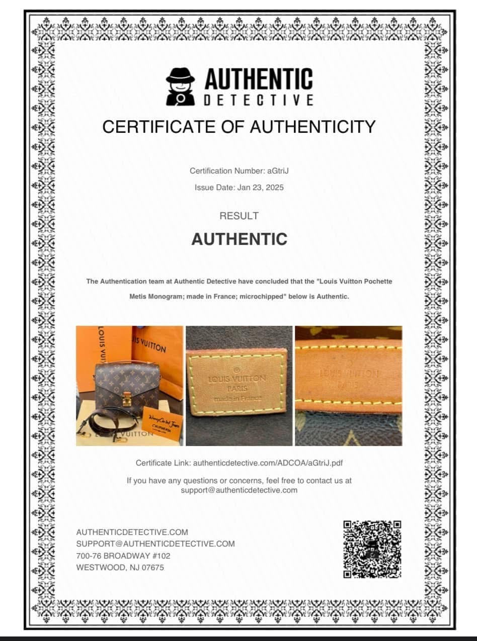 Pochette Metis with Box, Dustbag and Paper bag -Microchip & Authenticed