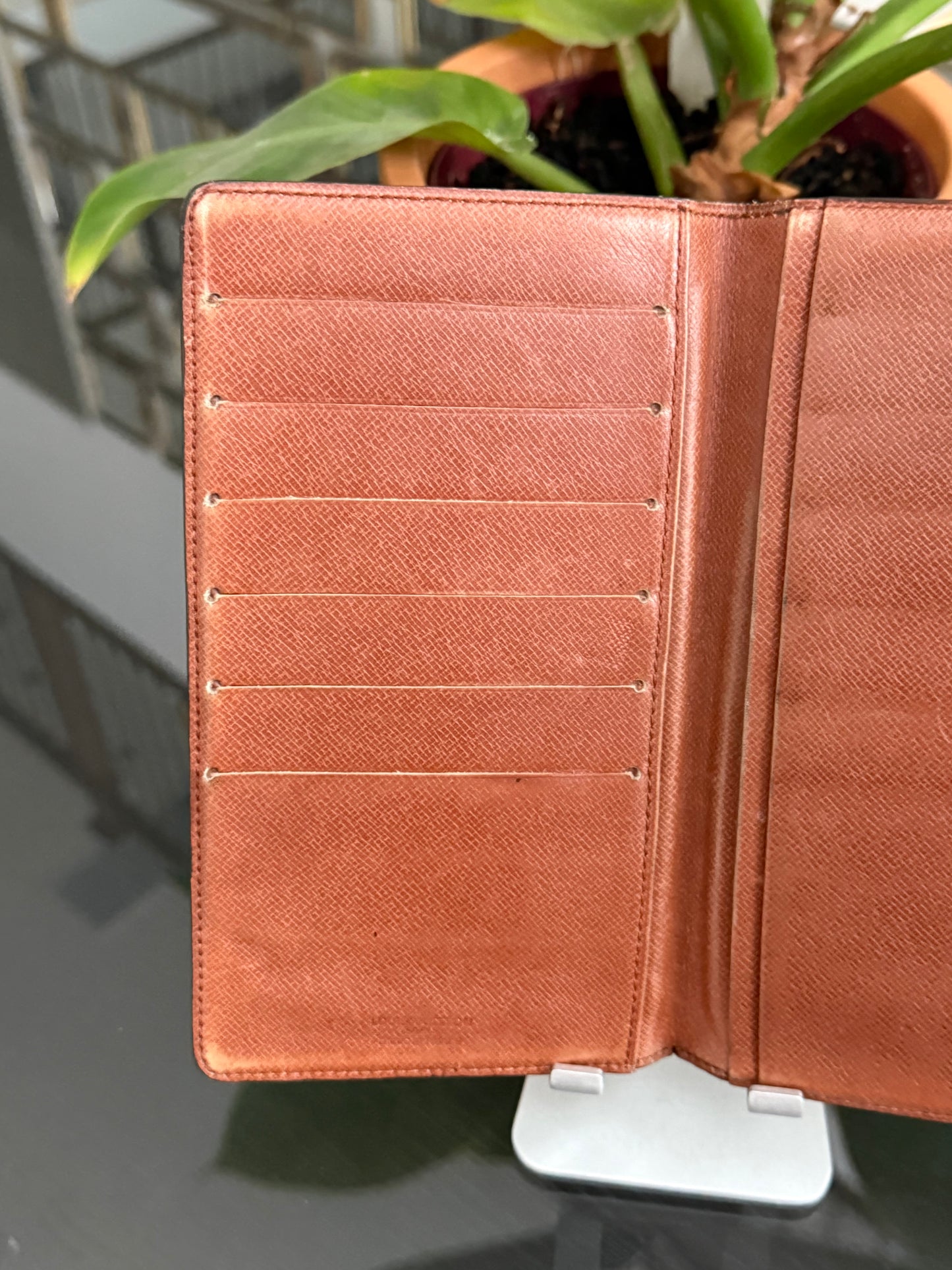 Monogram Checkbook Wallet with 6 Cardholders 🗓️ Year: 1987