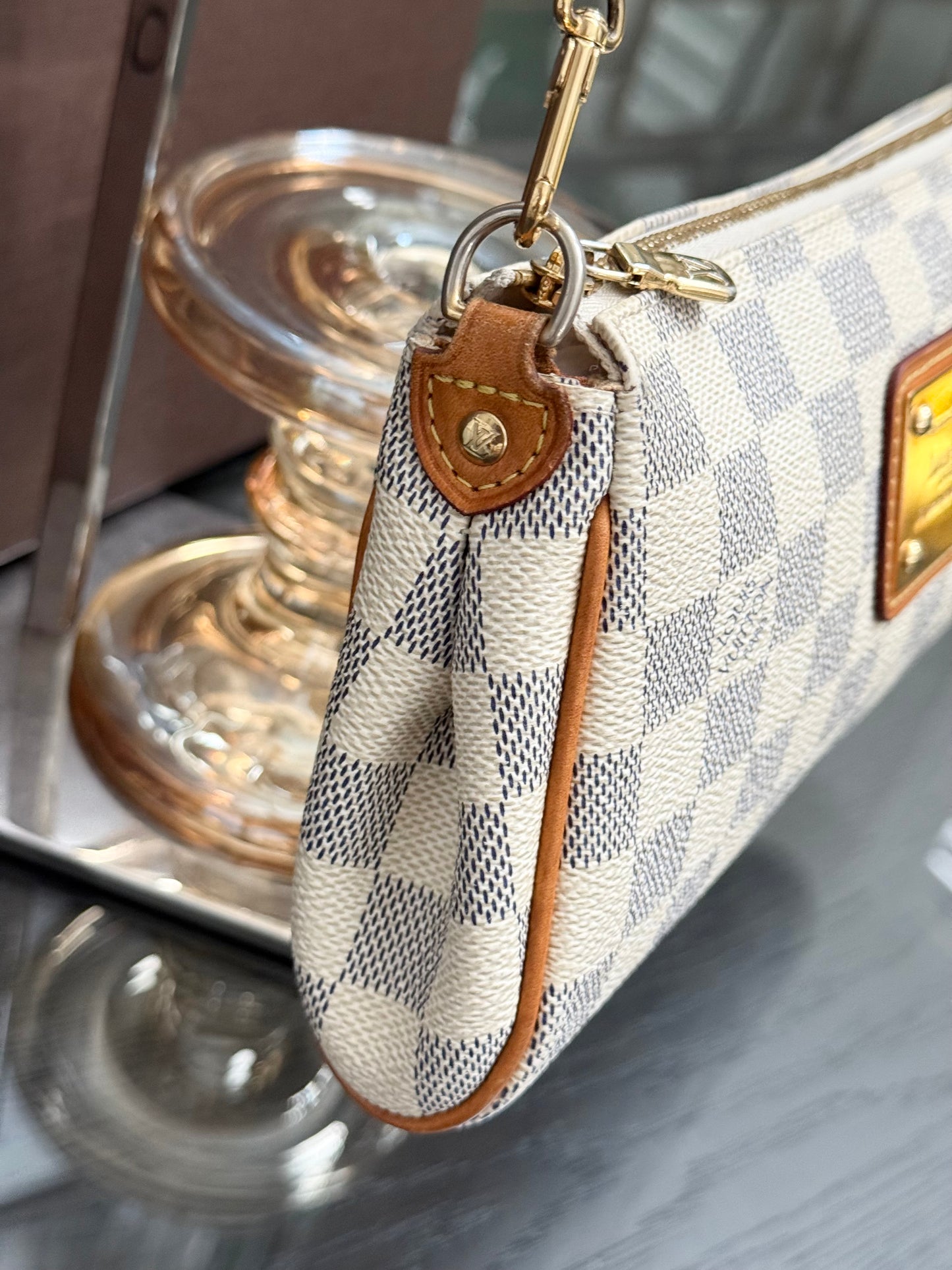 Eva Clutch in Azur with Dustbag , box and Paper bag 🗓️ Year: 2011