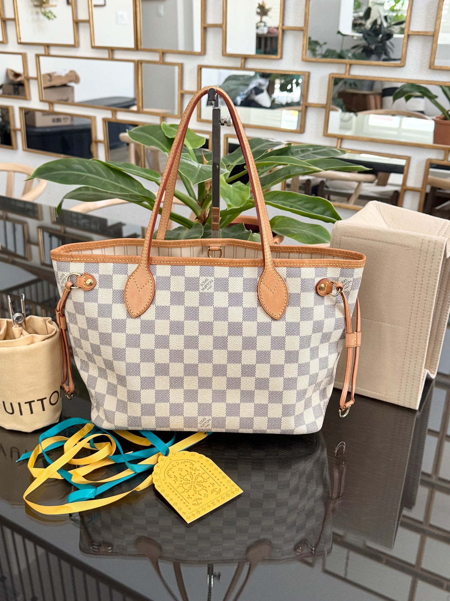 Neverfull PM in Azur with Dustbag and Insert Organizer ๐๏ธ Year: 2012