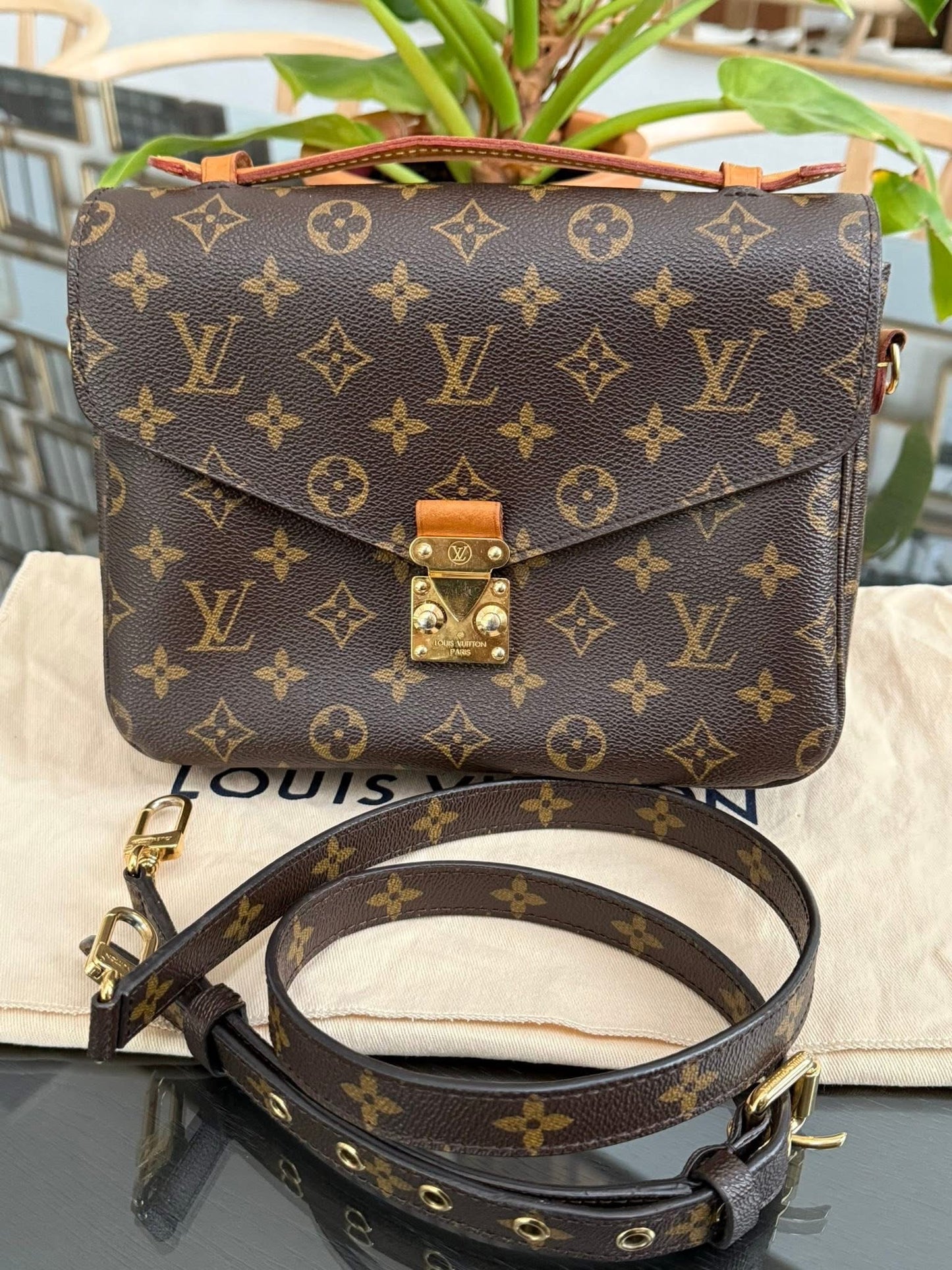 Pochette Metis in Monogram with Box, Dustbag and Paper bag -Year 2015