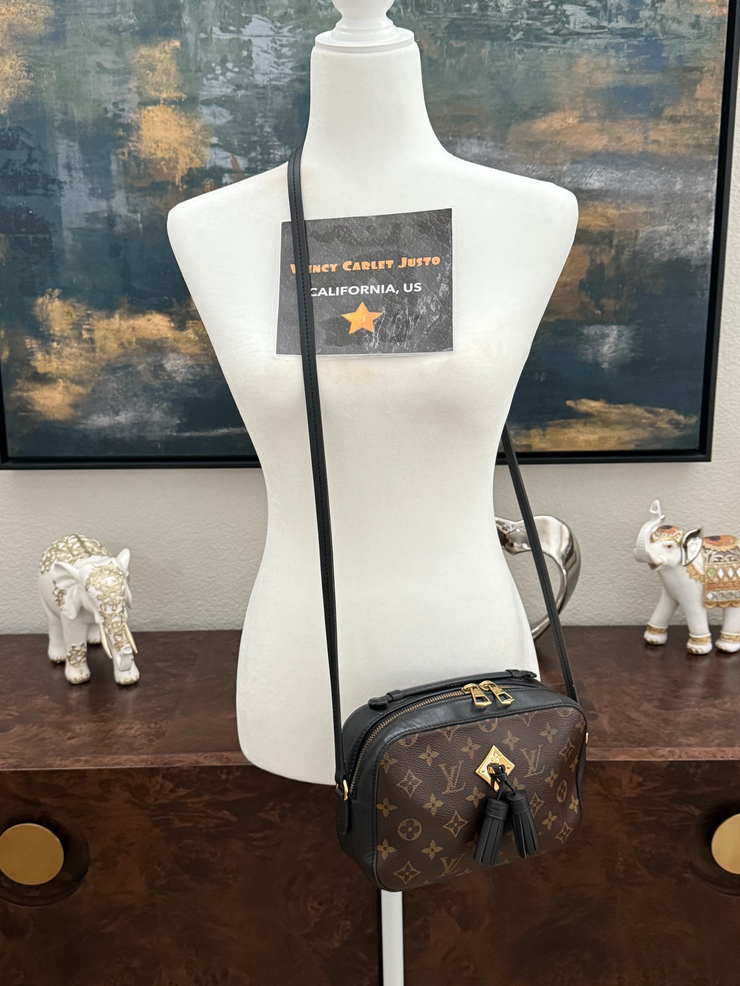 Saintonge Monogram Noir Crossbody -🗓️ Year: 2018