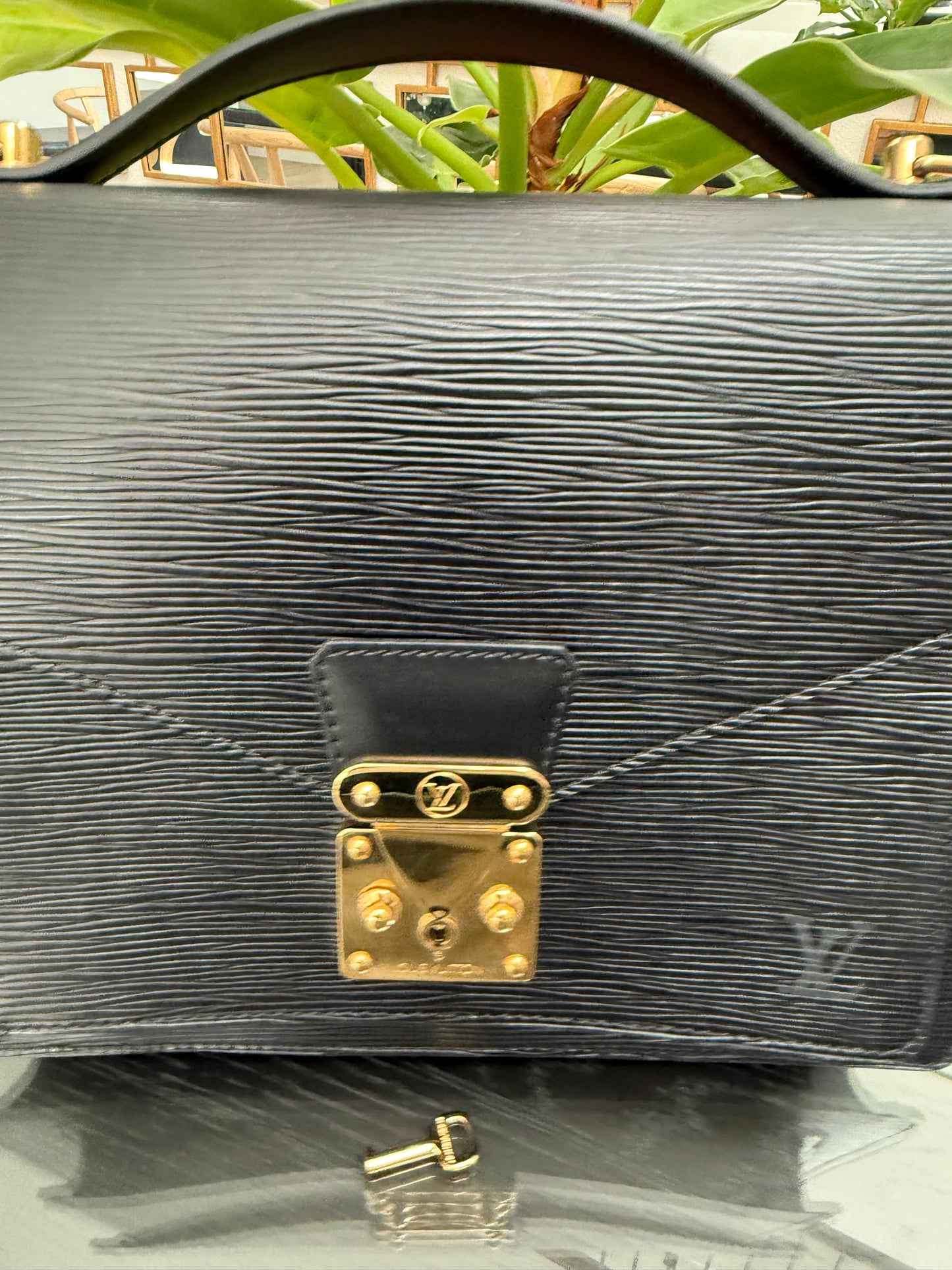 Epi Black Monceau 28 Crossbody 2 Way Bag - 📅 Year: 1997