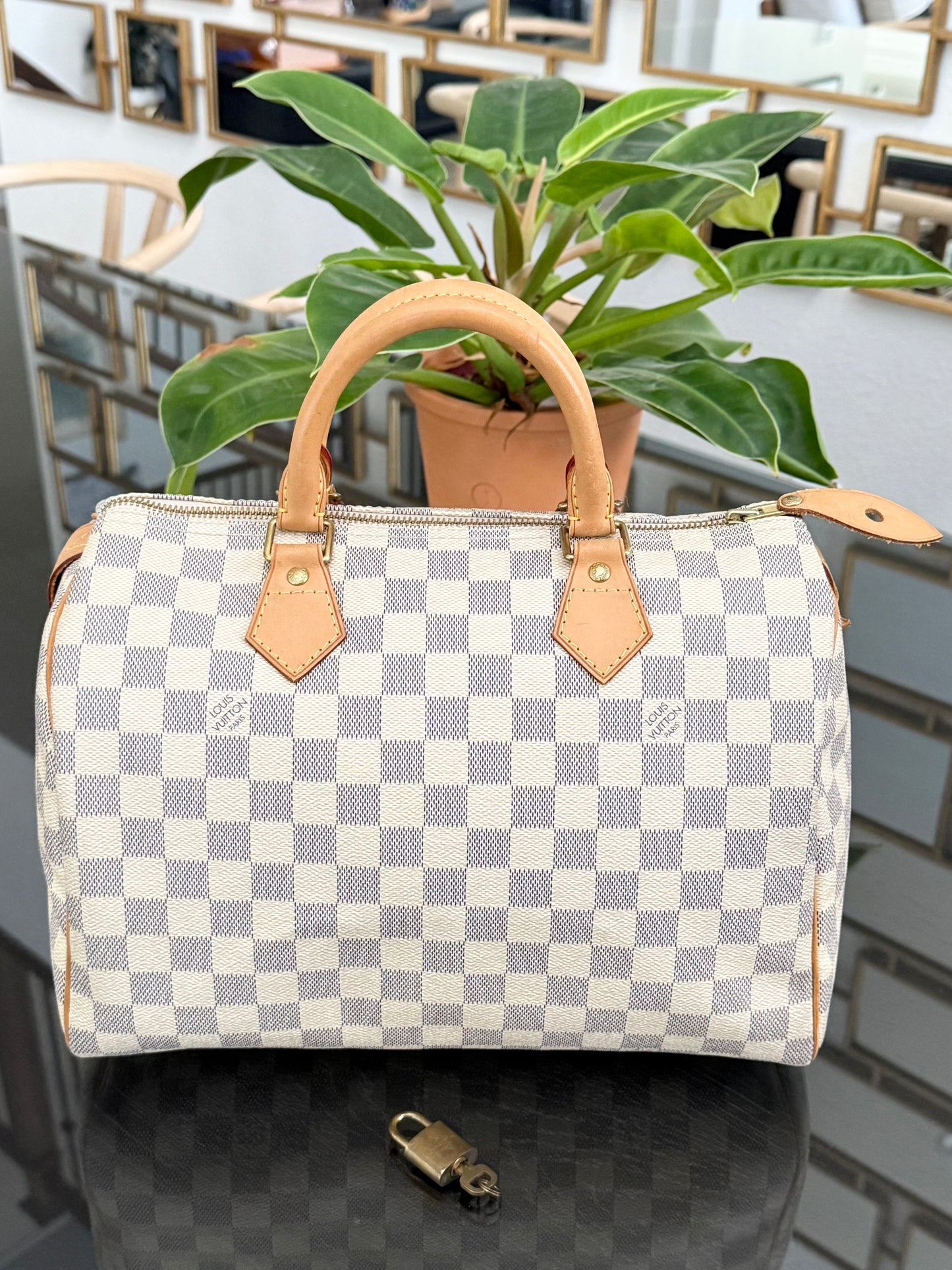 Speedy 30 Azur with lock π key, Dustbag, insert organizer and twilly ποΈ Year: 2011