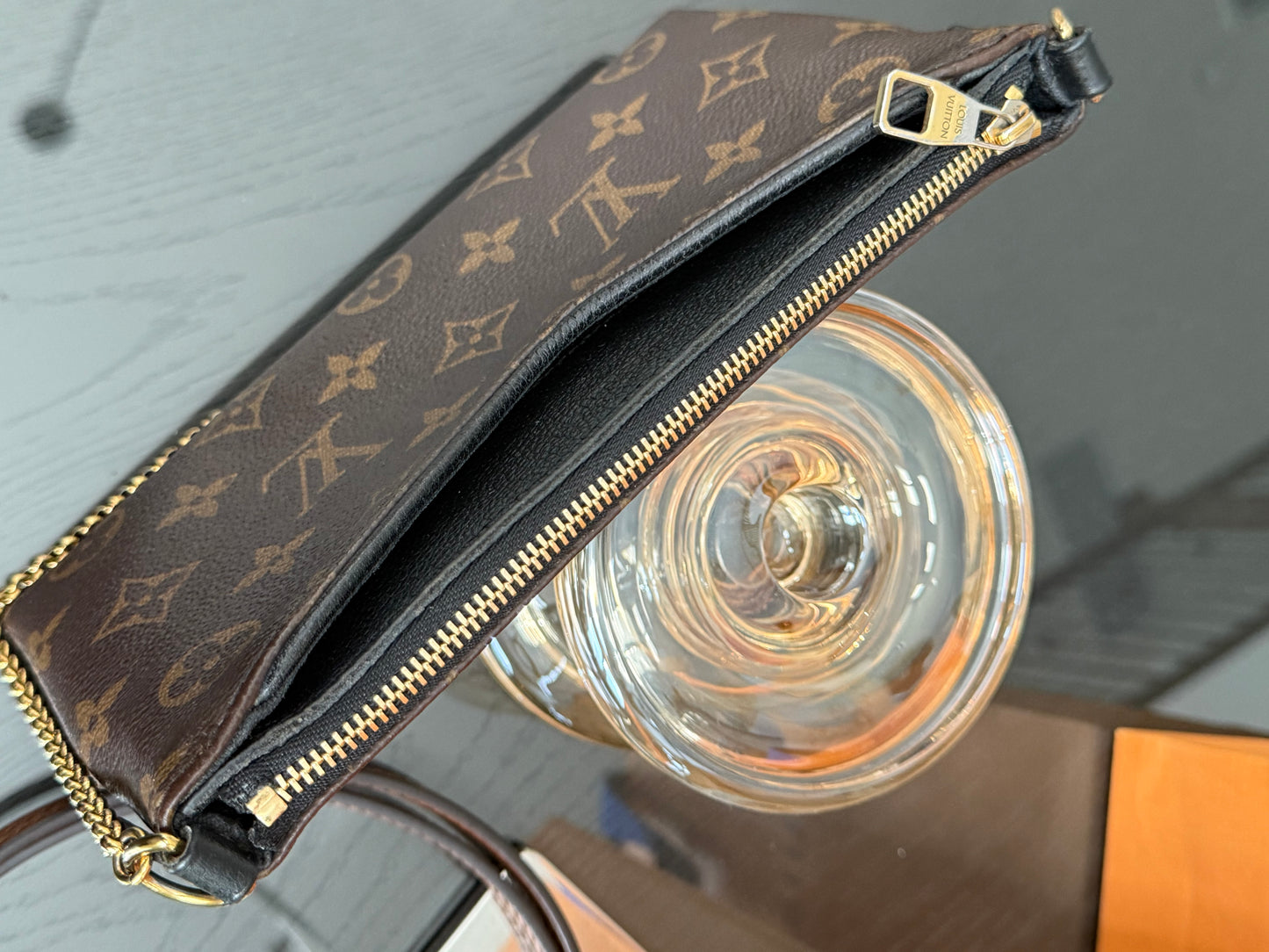 Pallas Clutch w/ Box , Receipt, and Paper bag-Year: 2017