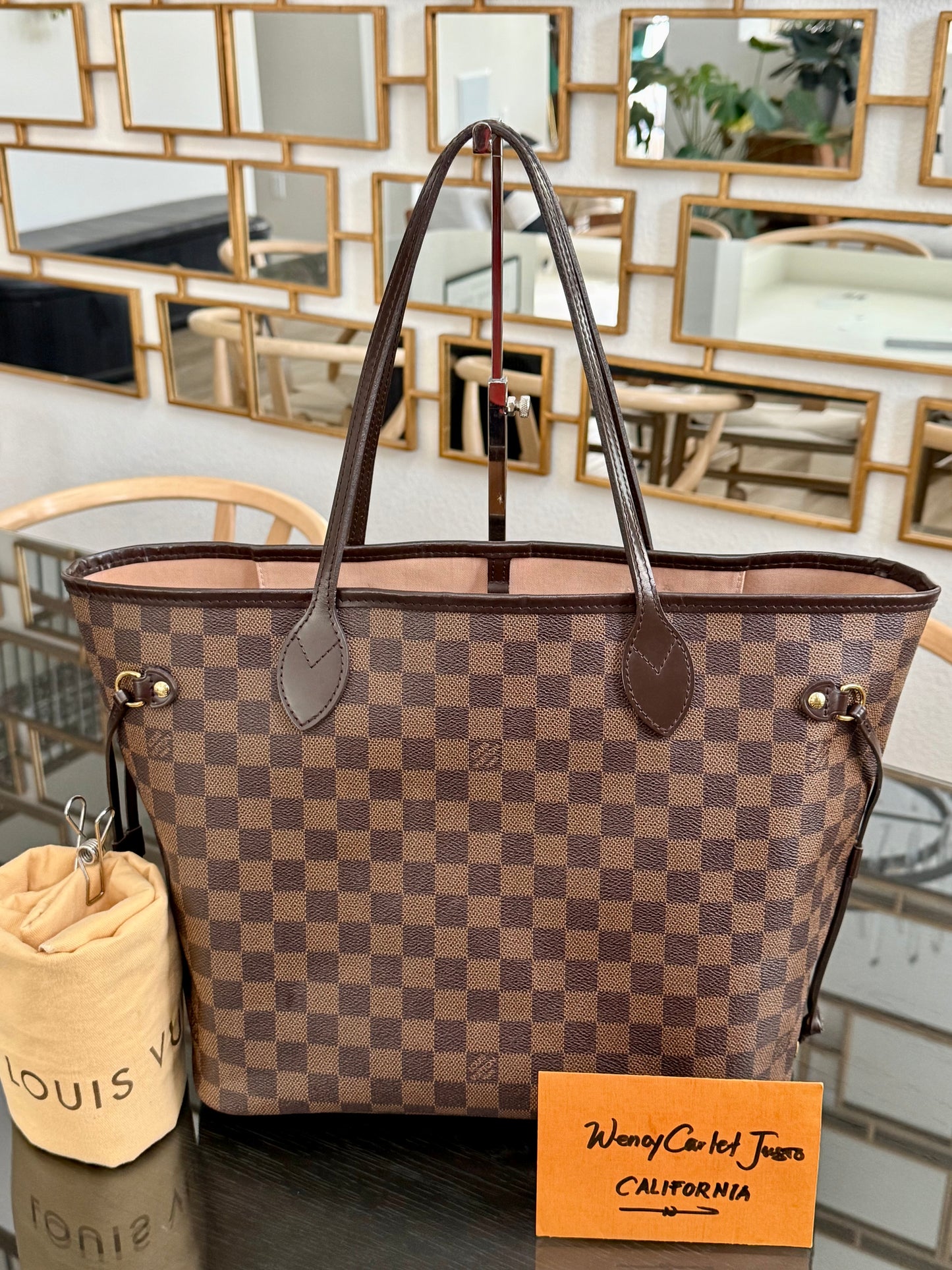 Neverfull MM in Rose Ballerine DE with Dustbag 🗓️ Year: 2016