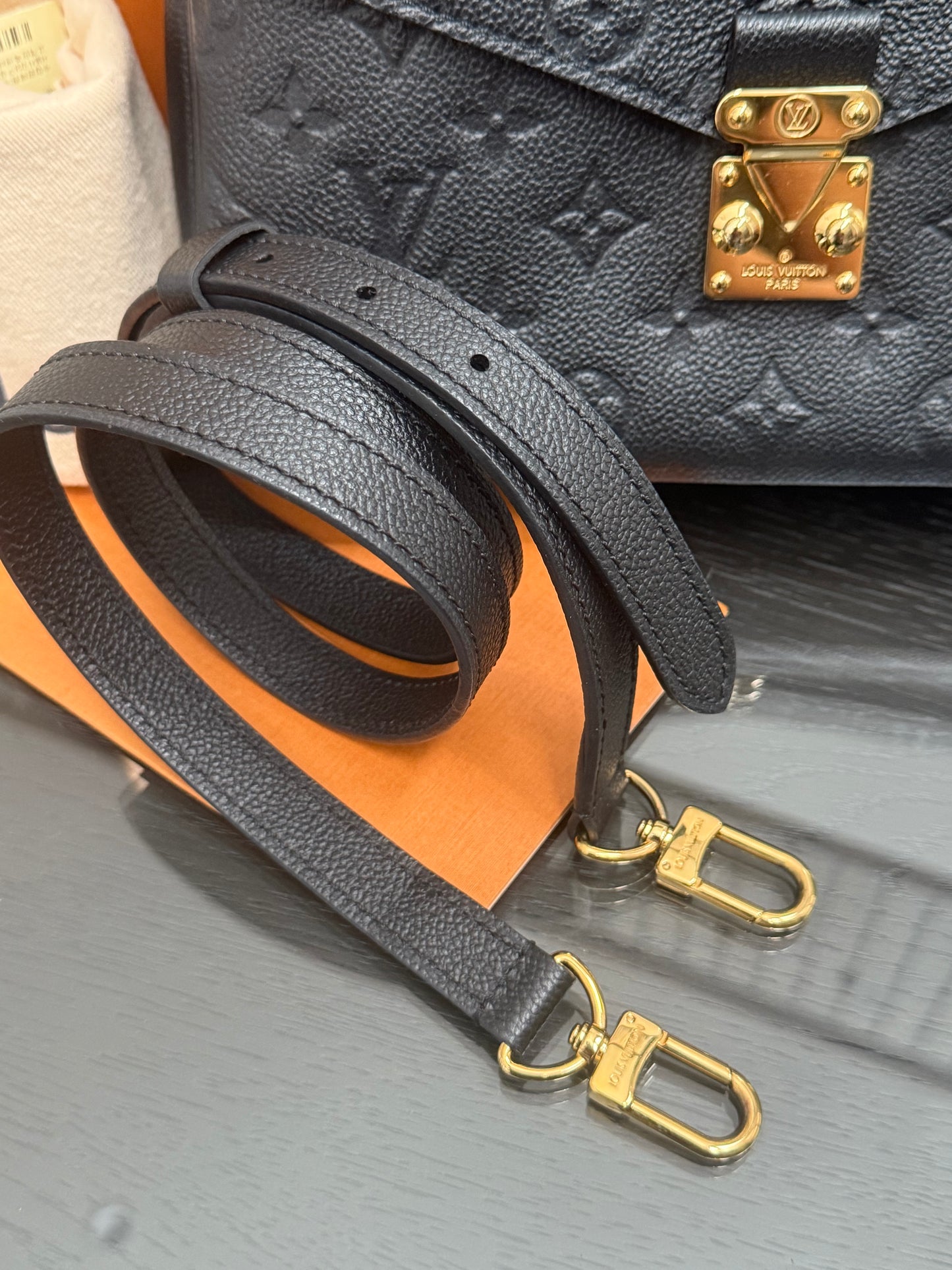 Pochette Metis Empriente Noir with Box, Dustbag, Receipt and Paper bag -Microchip & Authenticed