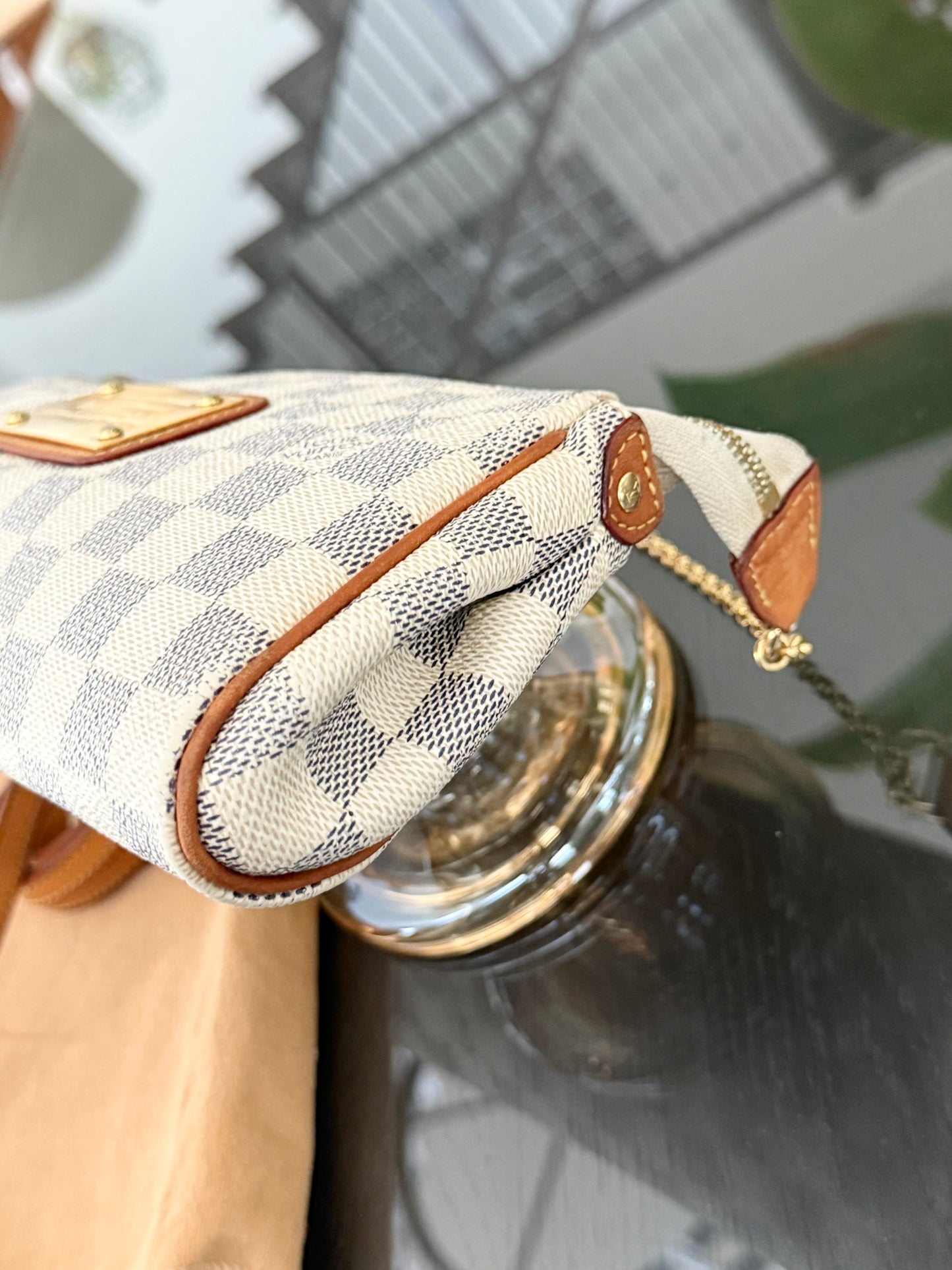 Eva Clutch in Azur with Dustbag , box and Paper bag-๐๏ธ Year: 2011