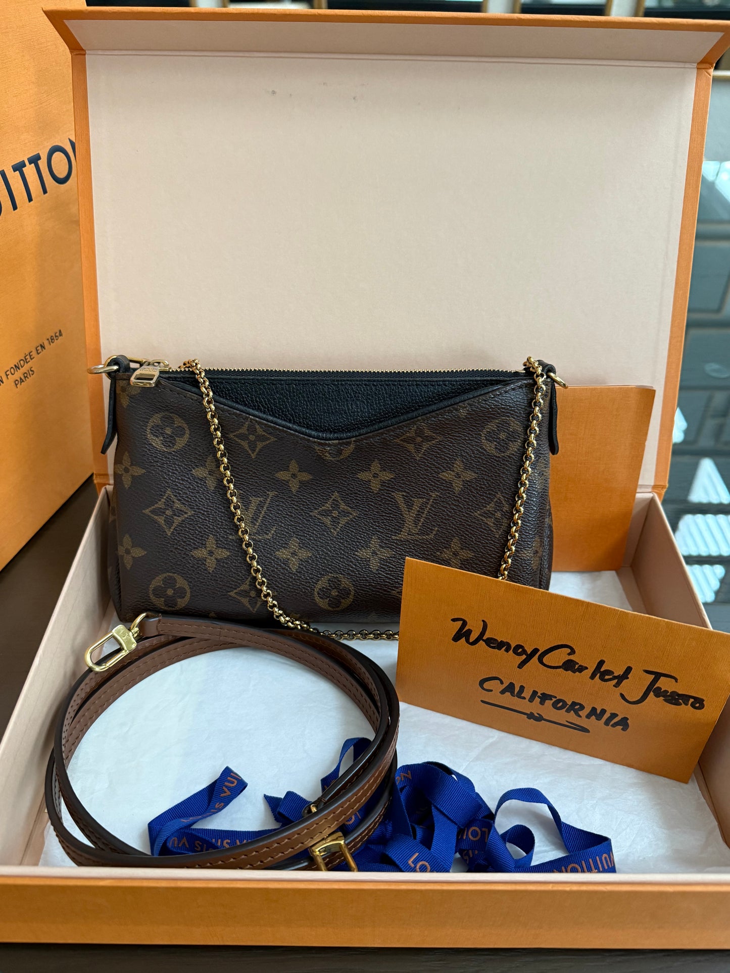 Pallas Clutch w/ Box , Receipt, and Paper bag-Year: 2017