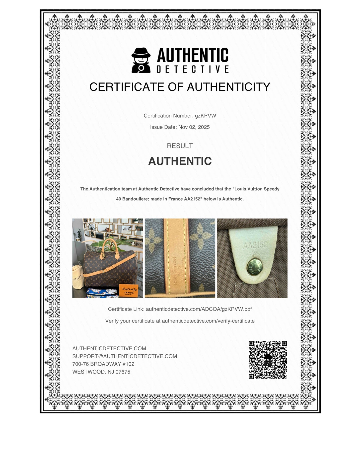 Speedy 40 Bandoulier in Monogram with Lock π, Key and Dustbag ποΈ Year: 2012