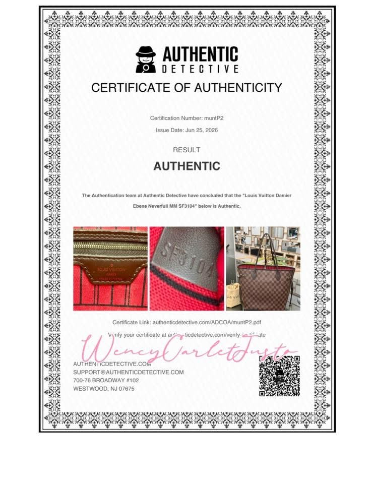 Neverfull MM in DE with Dustbag and Non branded Twilly ๐
Year: 2014