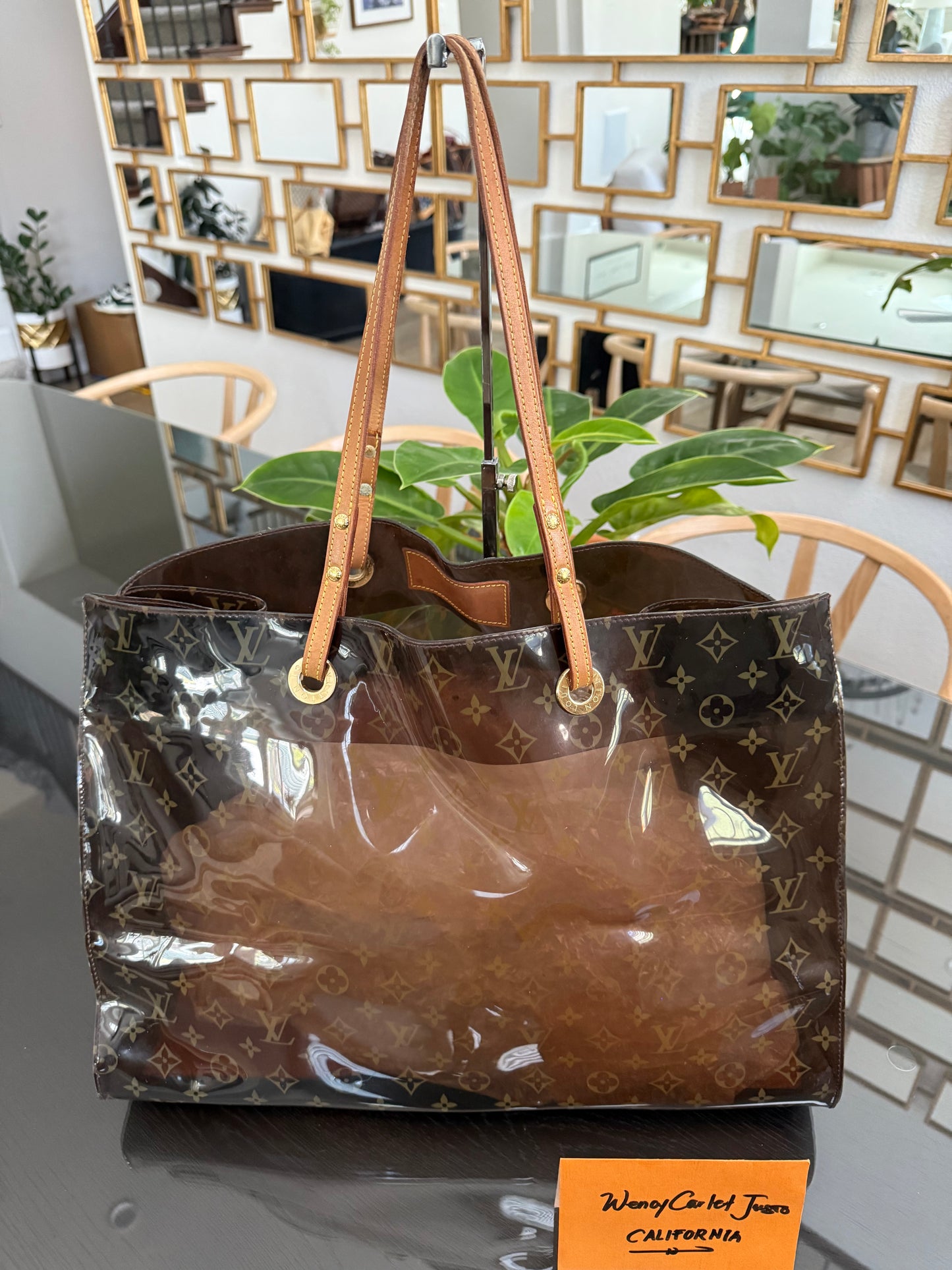 Clear Monogram Vinyl Cabas Cruise GM Tote- ๐
Year: 2000