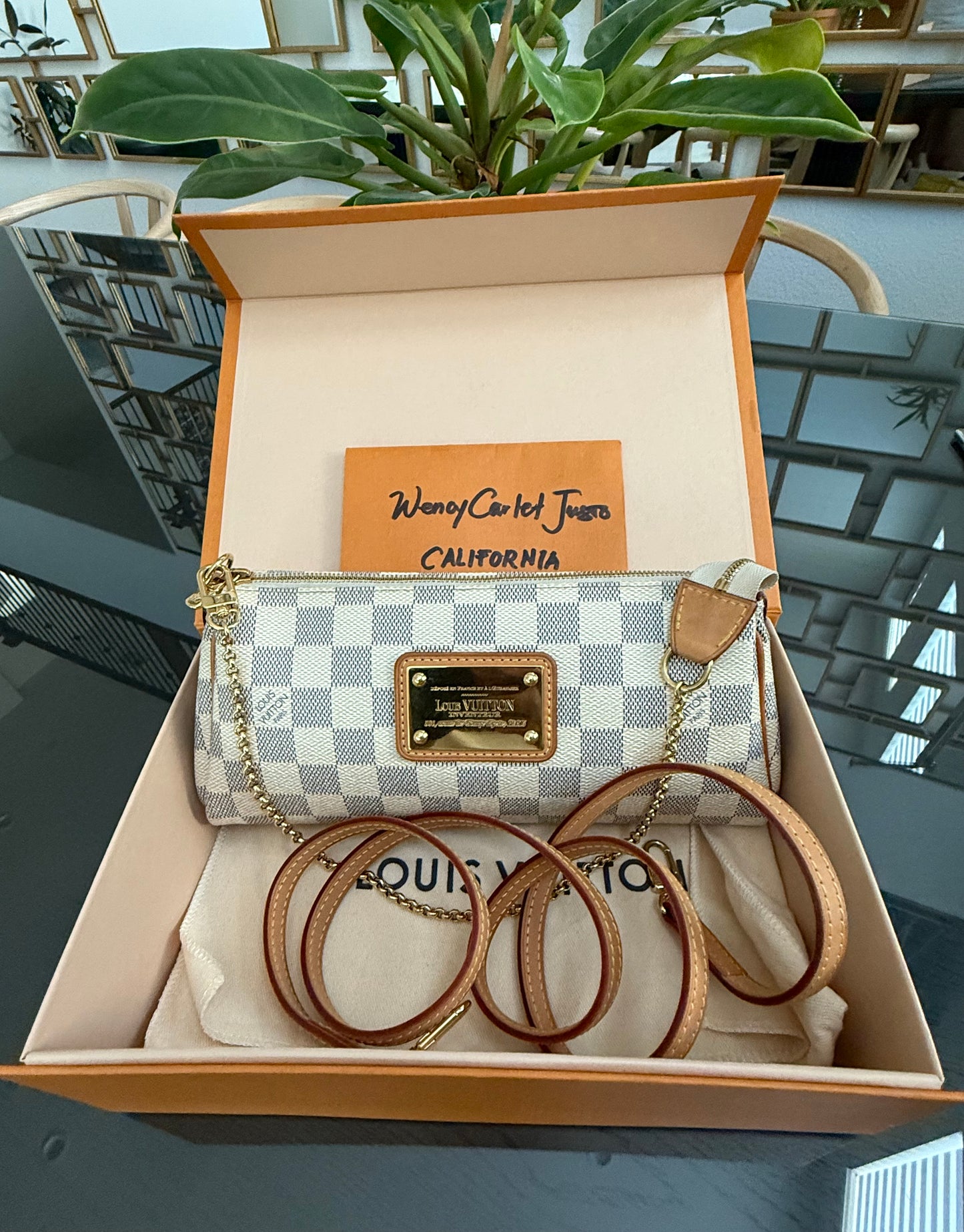 Eva Clutch in Azur with Dustbag and box ๐๏ธ Year: 2010