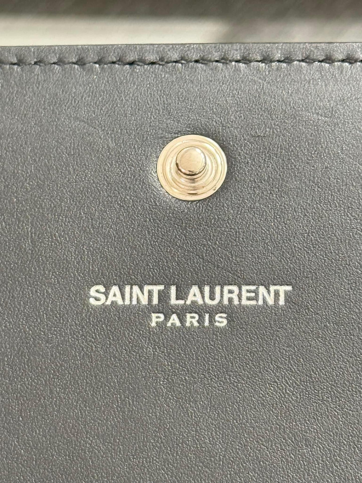 YSL Kate Stars Calfskin Leather Chain Clutch Crossbody🌺 with Box, Dustbag, Cards and Paper bag