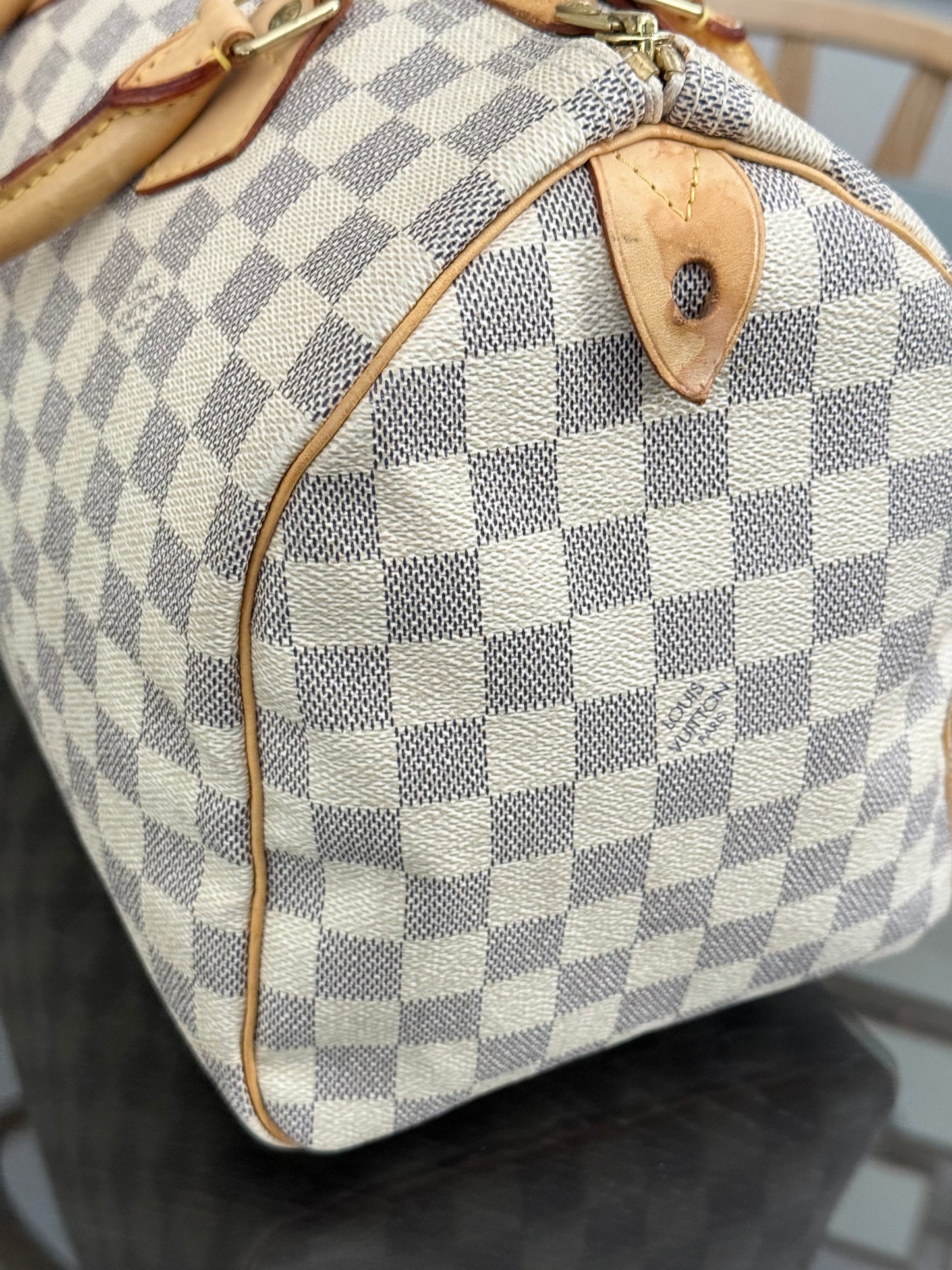 Speedy 30 in Damier Azur with lock π key, Dustbag and Insert Organizer -ποΈ Year 2007