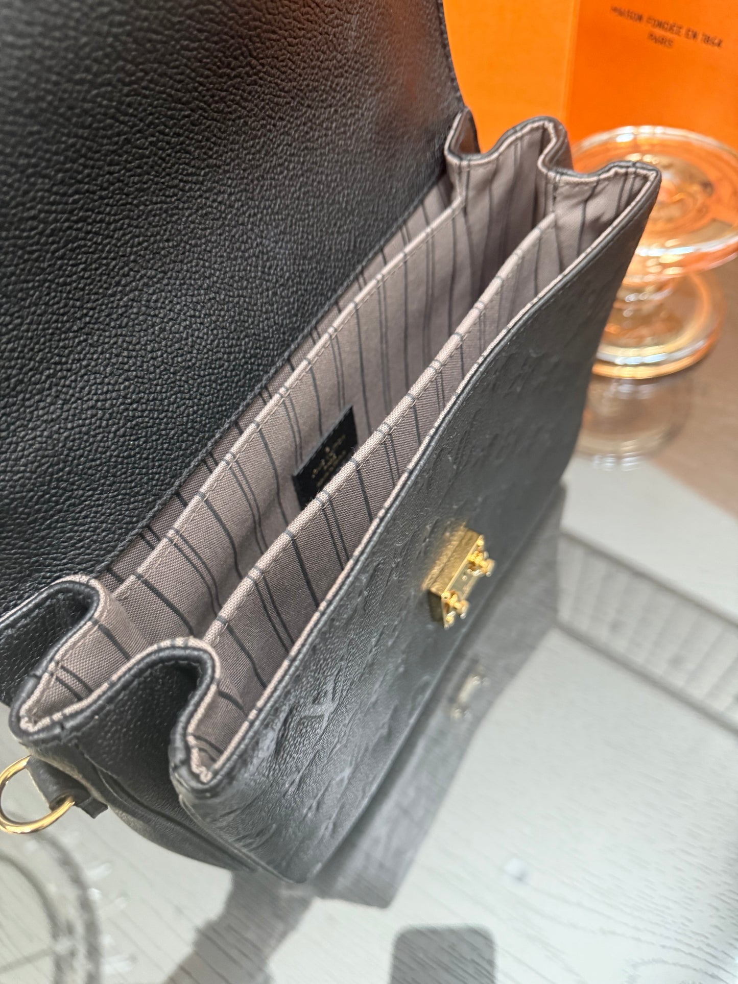 Pochette Metis Empriente Noir with Box, Dustbag, Receipt and Paper bag -Microchip & Authenticed