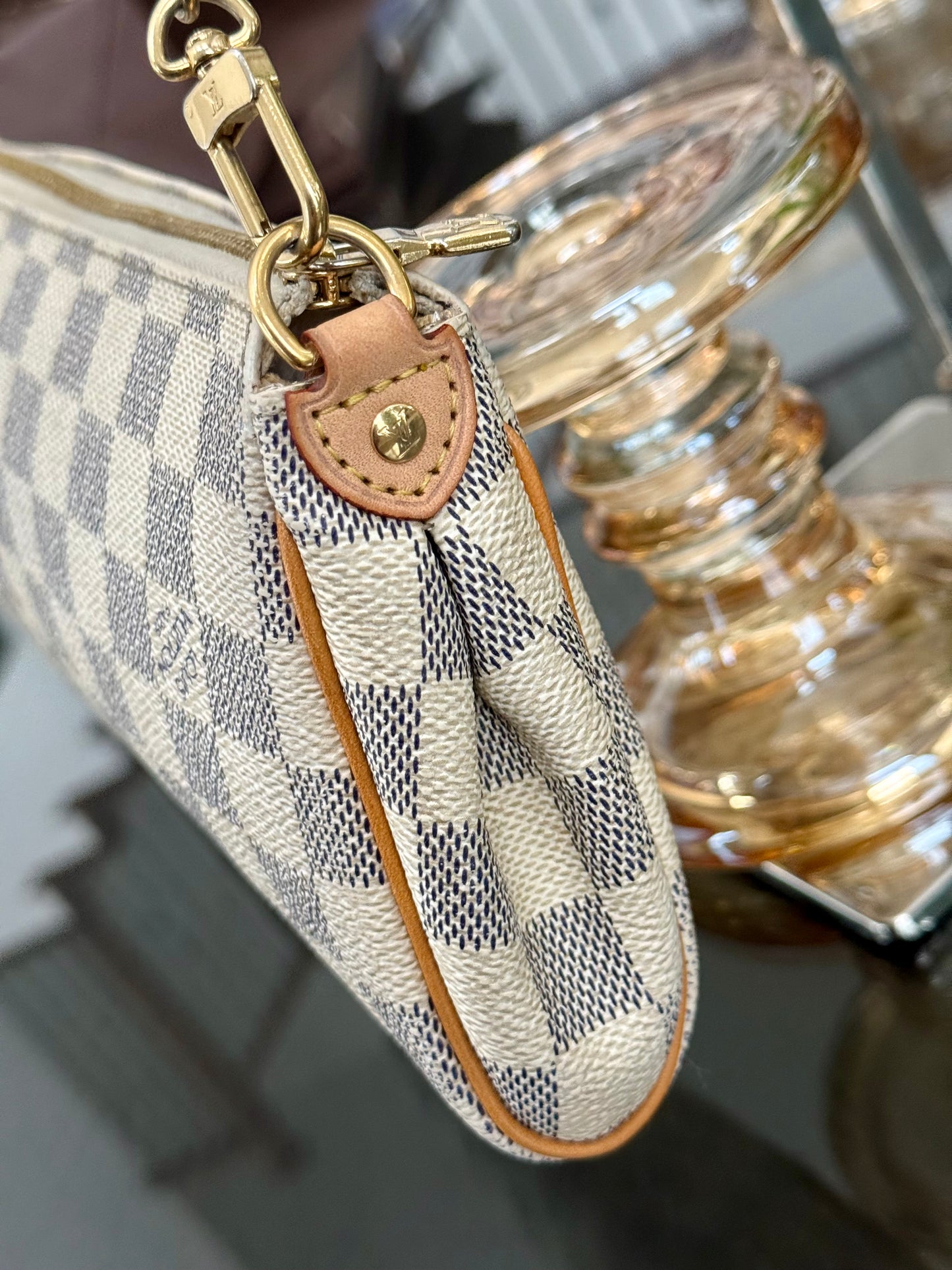 Eva Clutch in Azur with Dustbag , box and Paper bag🗓️ Year: 2011