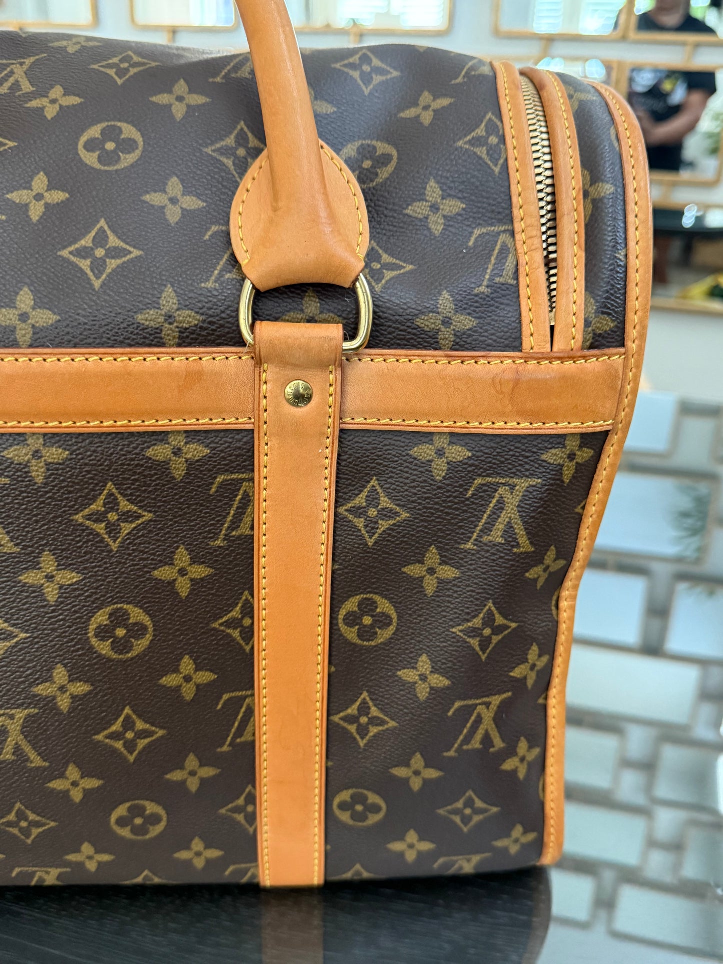 Sac Chien Monogram Pet Carrier 40 with Luggage Tag 🗓️ Year: 2004