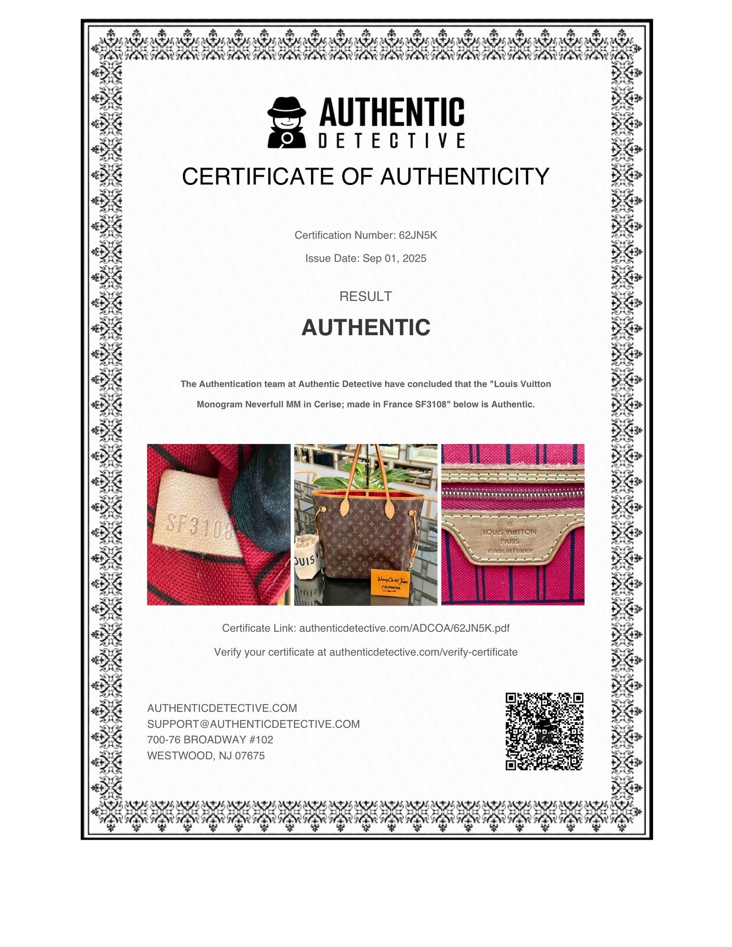 Neverfull MM in Cerise/ Red interior with Dustbag ๐
Year: 2018