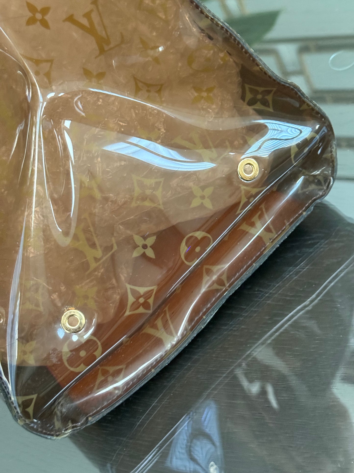 Clear Monogram Vinyl Cabas Cruise GM Tote- ๐
Year: 2000
