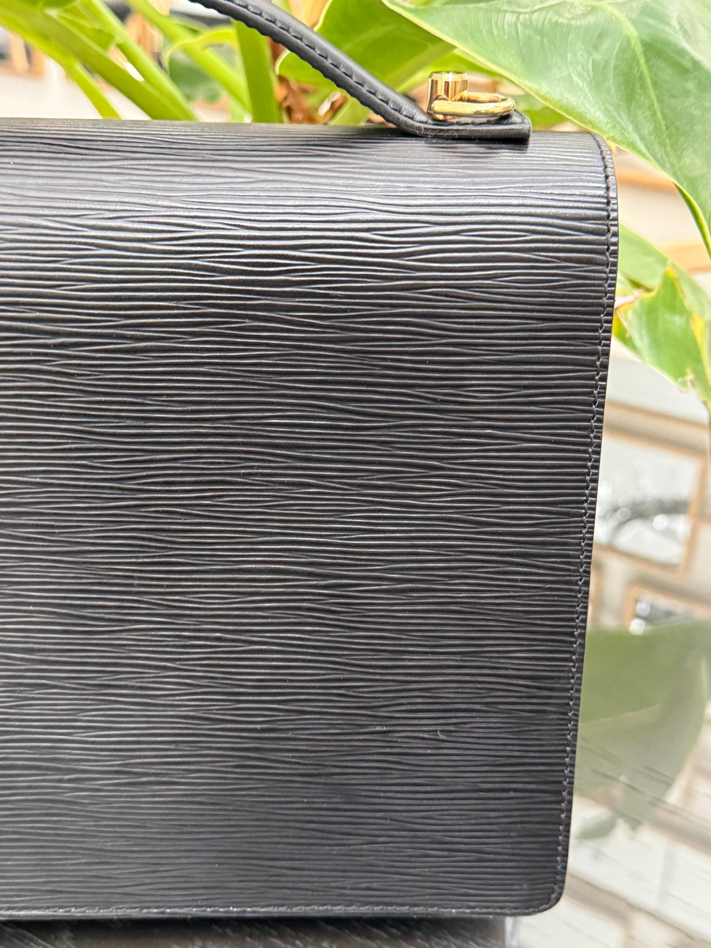 Epi Black Monceau 28 Crossbody 2 Way Bag - 📅 Year: 1997