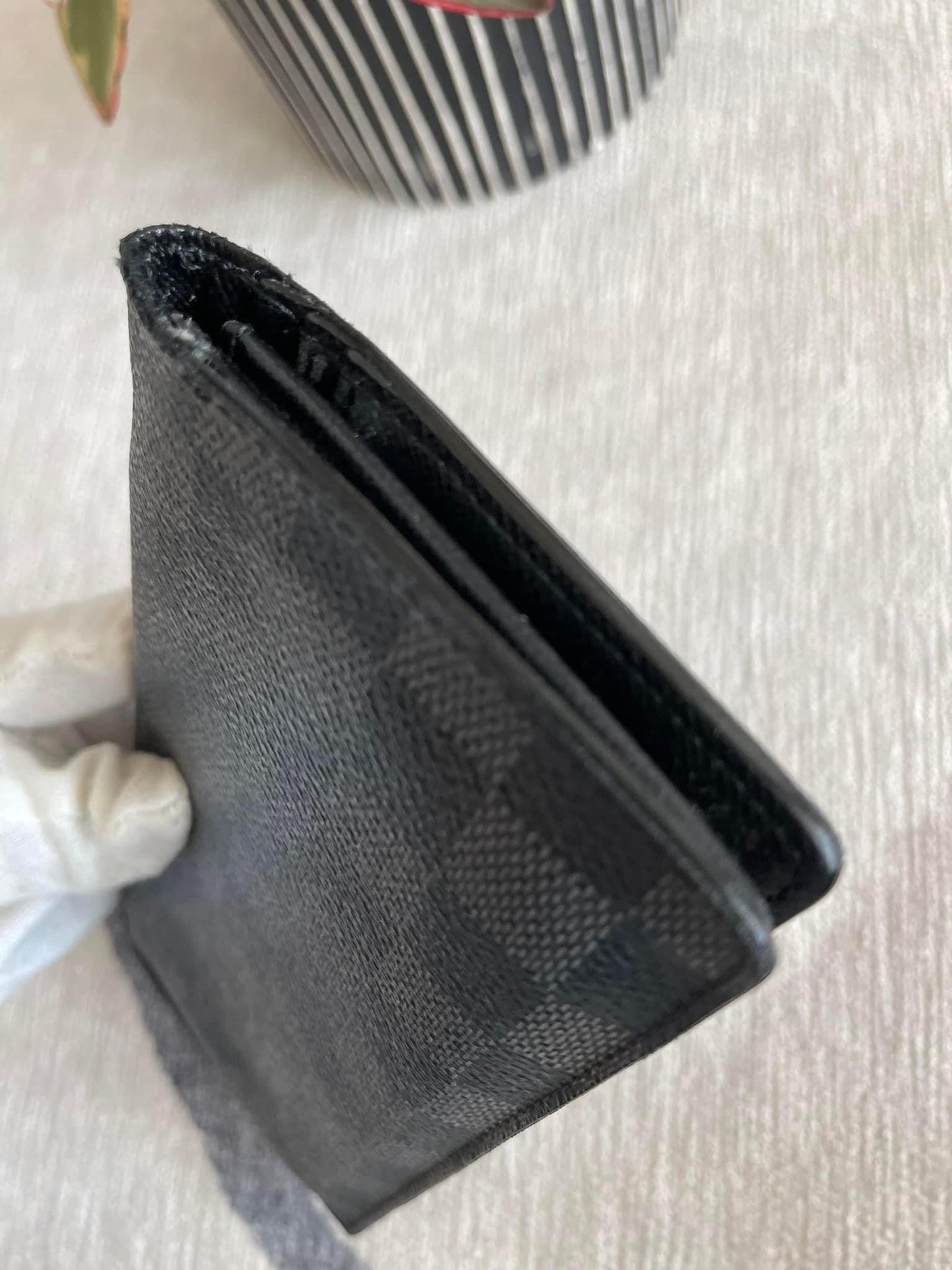 Brazza Wallet in Damier Graphite -Year 1999