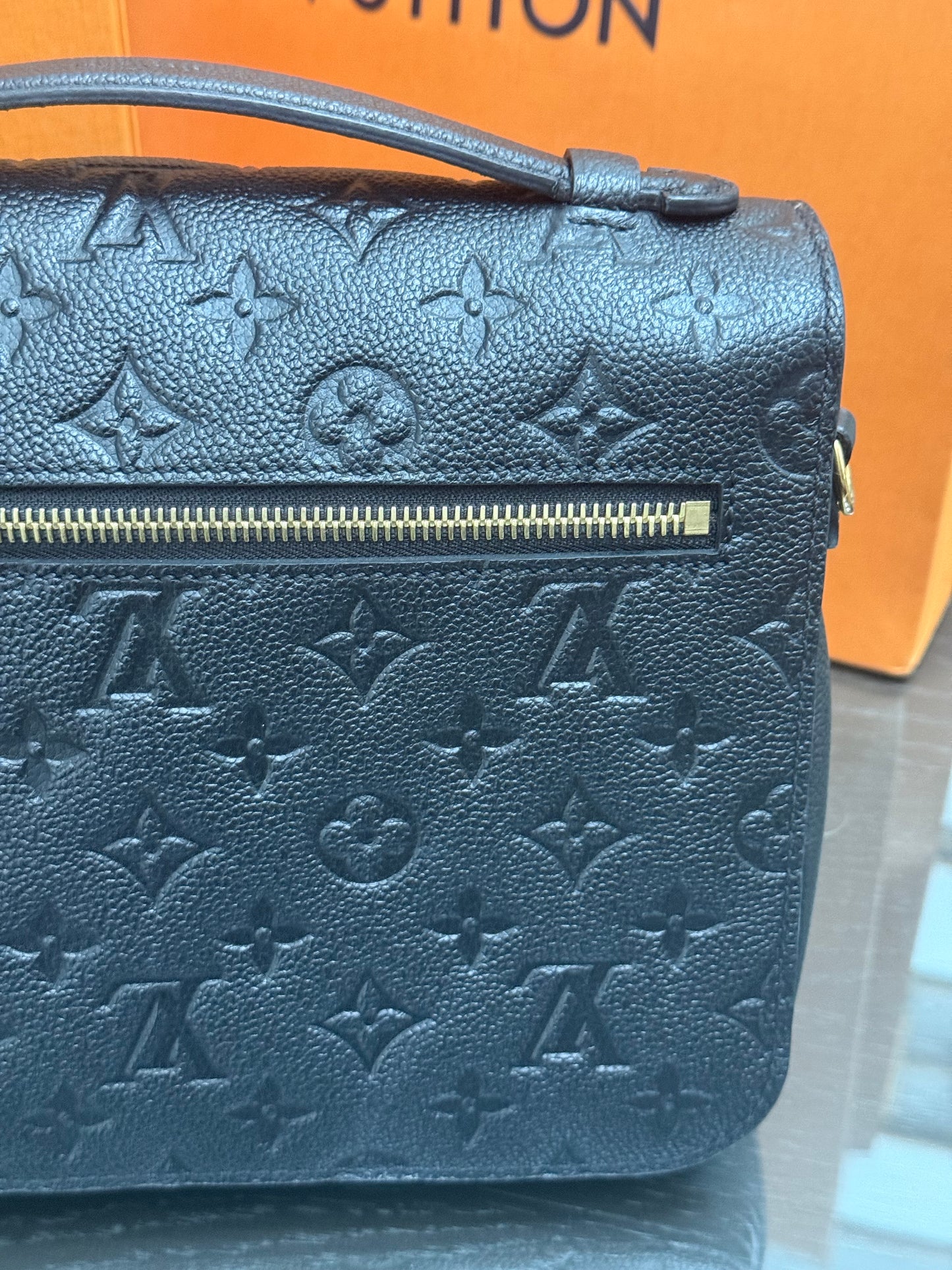 Pochette Metis Empriente Noir with Box, Dustbag, Receipt and Paper bag -Microchip & Authenticed