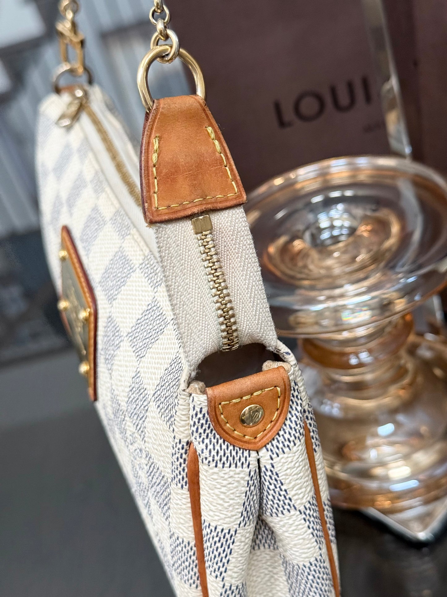 Eva Clutch in Azur with Dustbag , box and Paper bag 🗓️ Year: 2011
