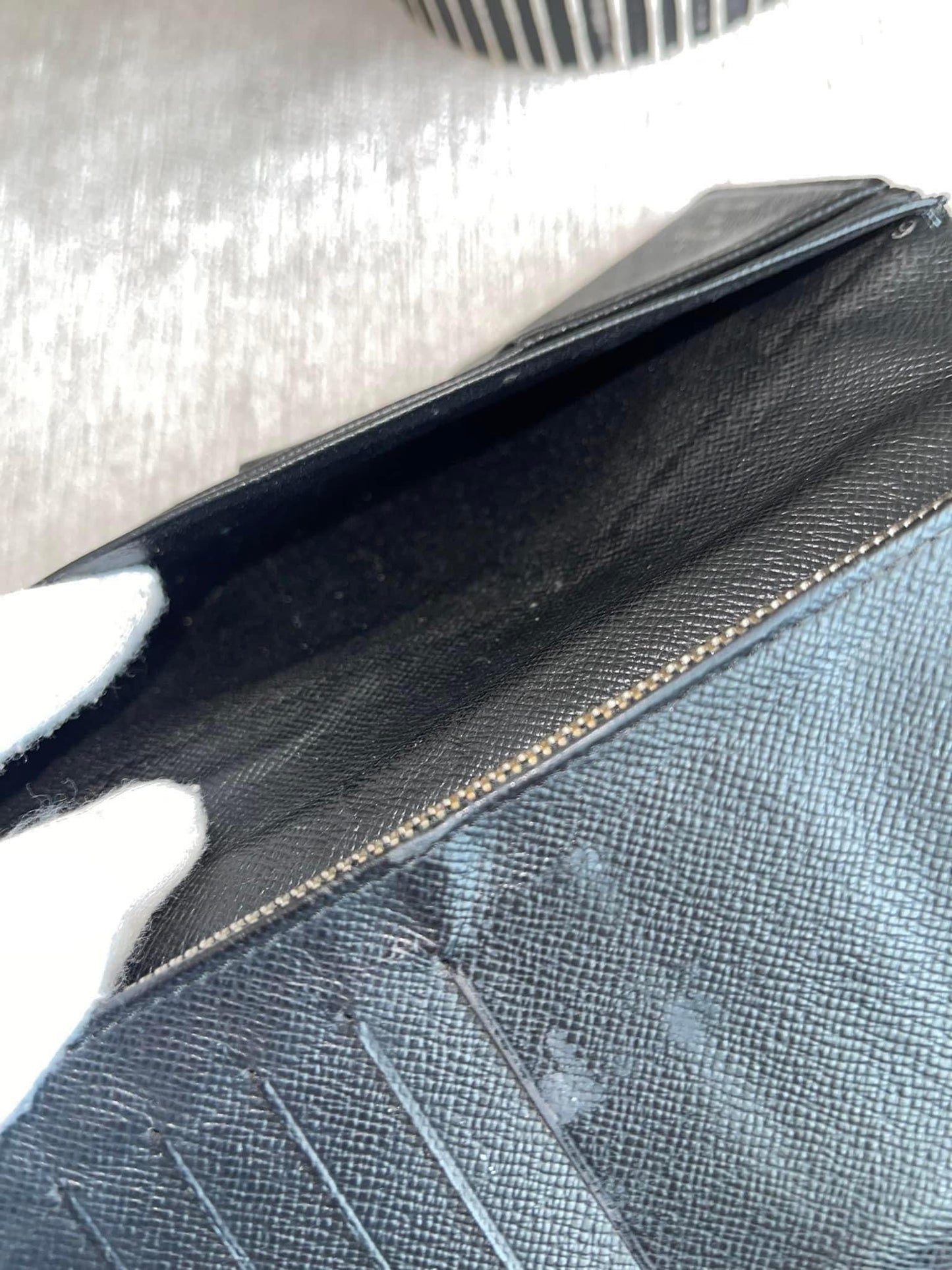 Brazza Wallet in Damier Graphite -Year 1999