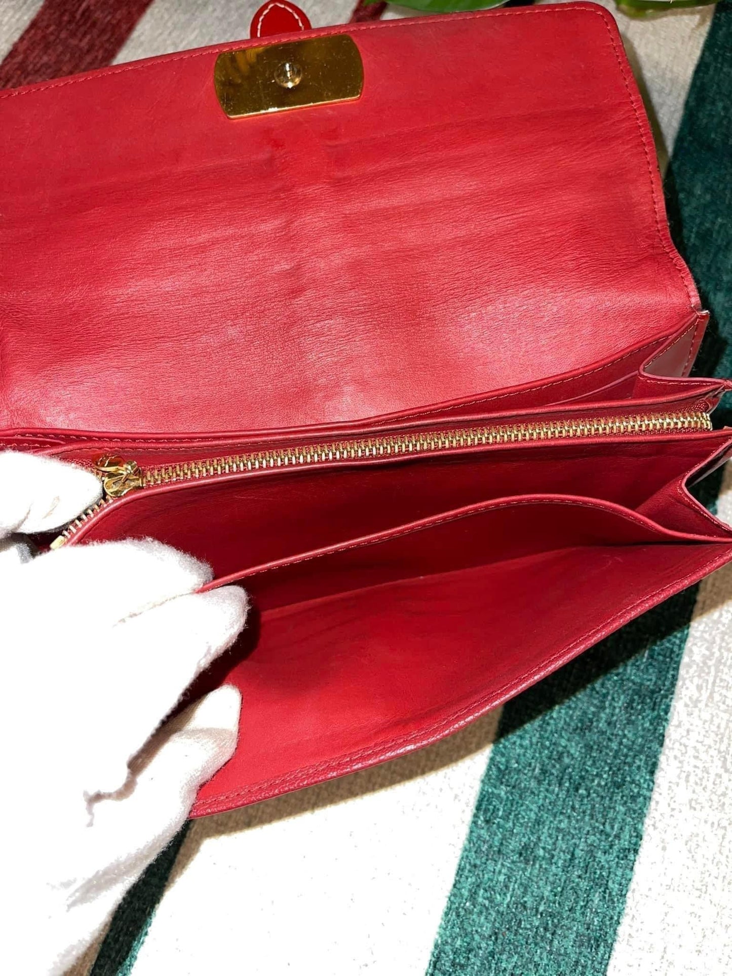 Red Suhali Leather Le Favori Wallet -YEAR 2009