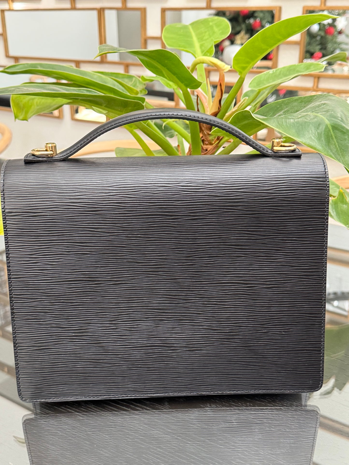 Epi Black Monceau 28 Crossbody 2 Way Bag - 📅 Year: 1997