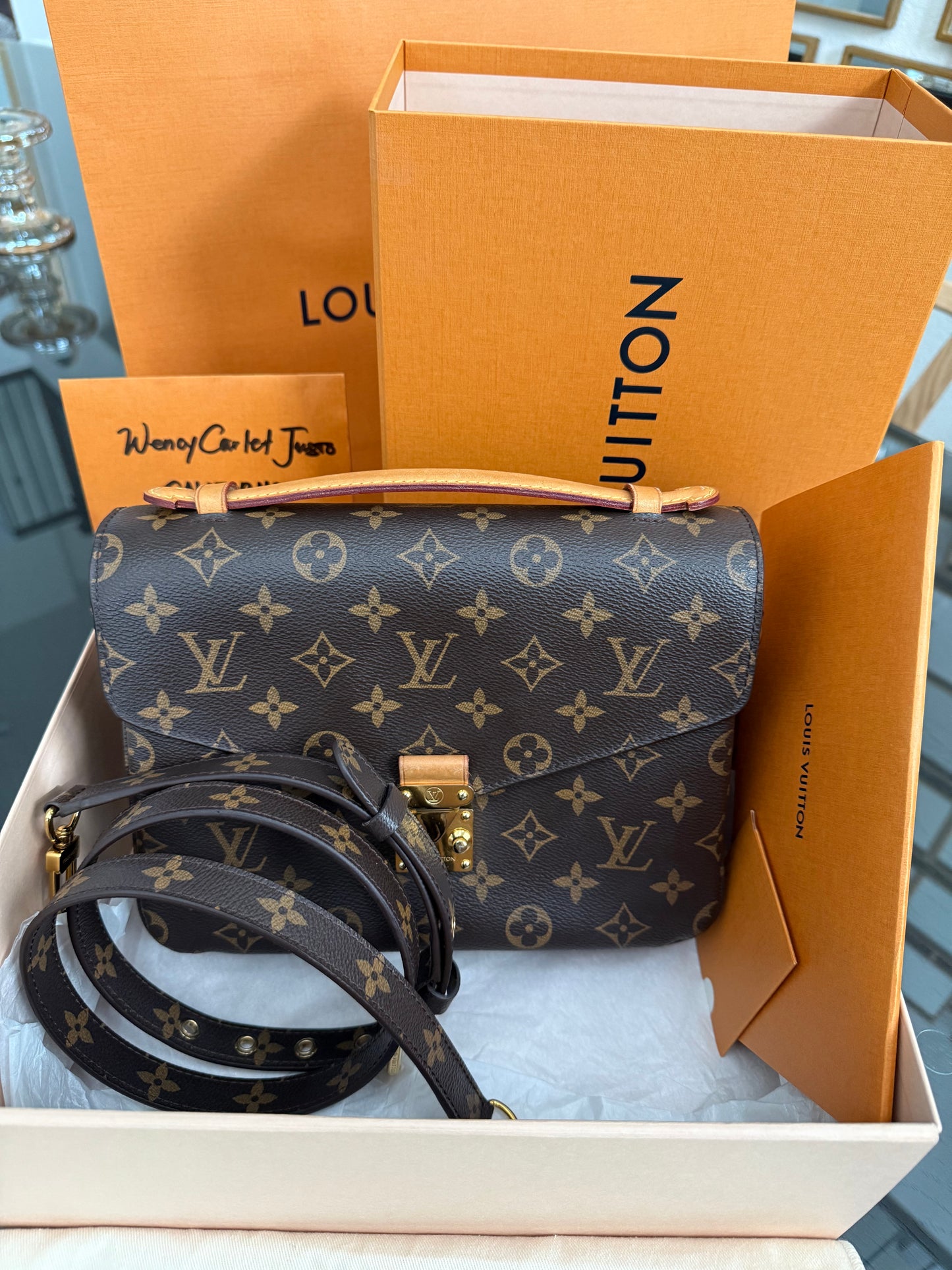 Pochette Metis with Box, Dustbag and Paper bag -Microchip & Authenticed