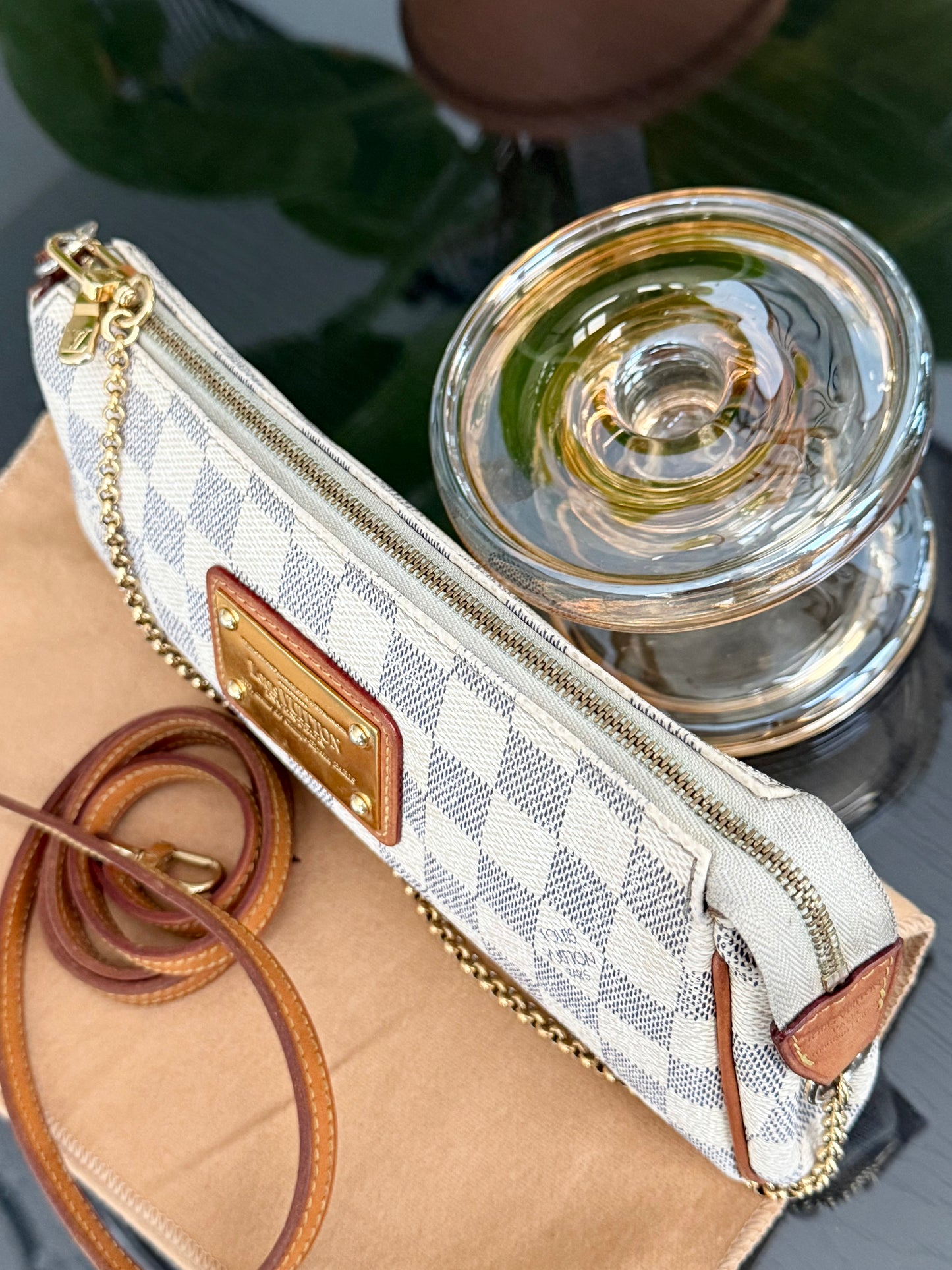 Eva Clutch in Azur with Dustbag , box and Paper bag-๐๏ธ Year: 2011