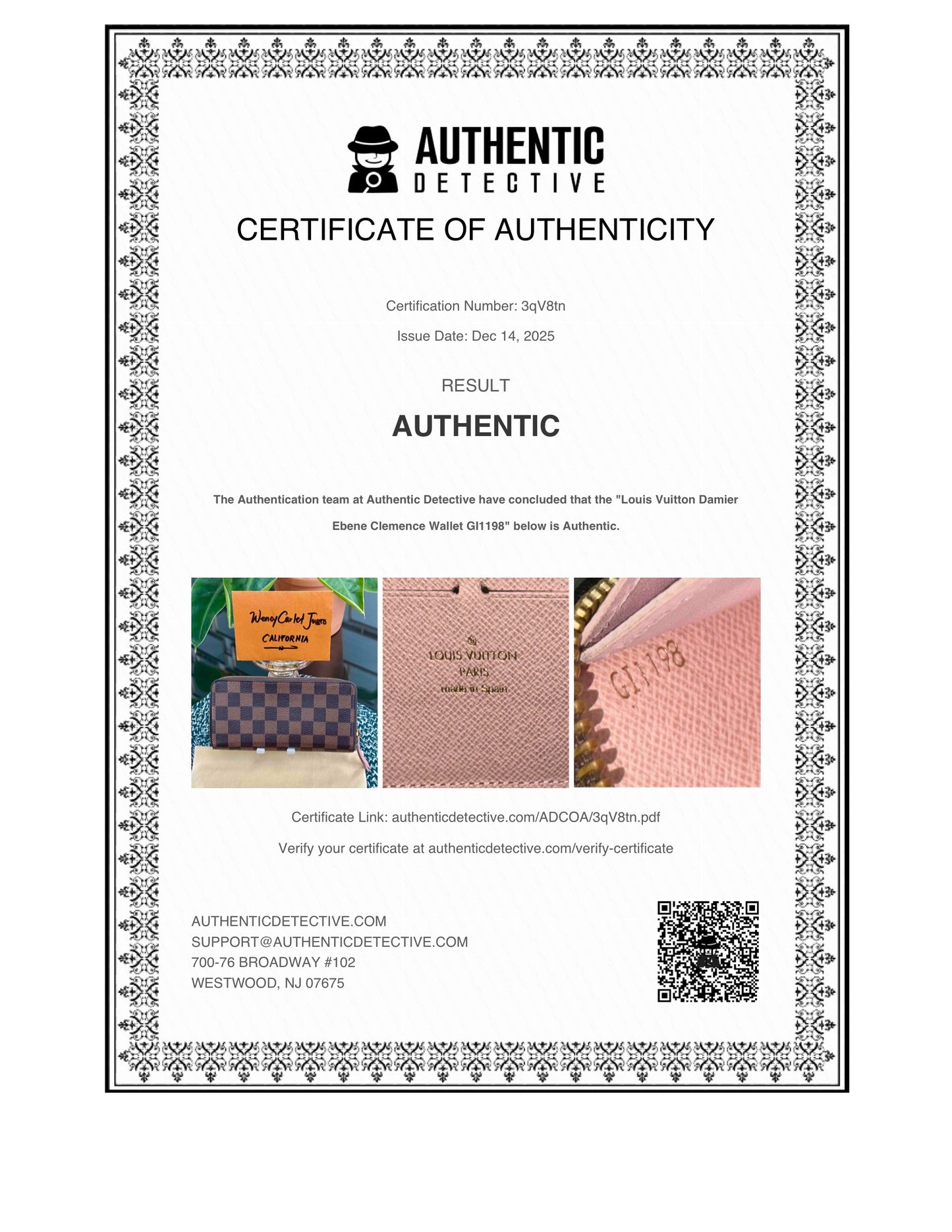 Clemence Wallet DE in Rose Ballerine with Dustbag ๐๏ธ Year 2018