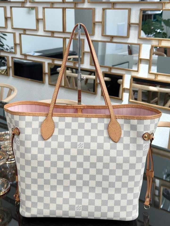Neverfull MM in Rose Ballerine w/ Dustbag, Receipt and Insert Organizer -ποΈ Microchip