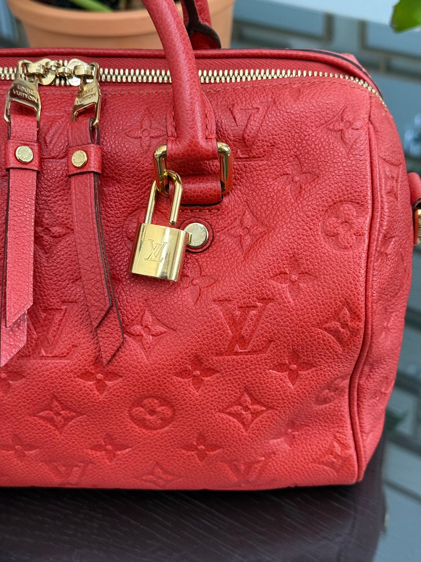 🌺Empriente Speedy 25 Bandoulier with lock 🔐 keys -🗓️ Year: 2012