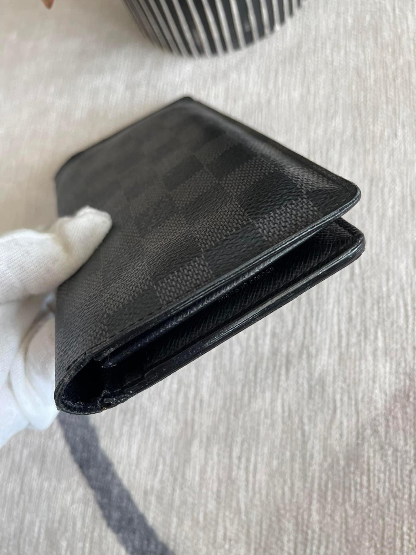 Brazza Wallet in Damier Graphite -Year 1999