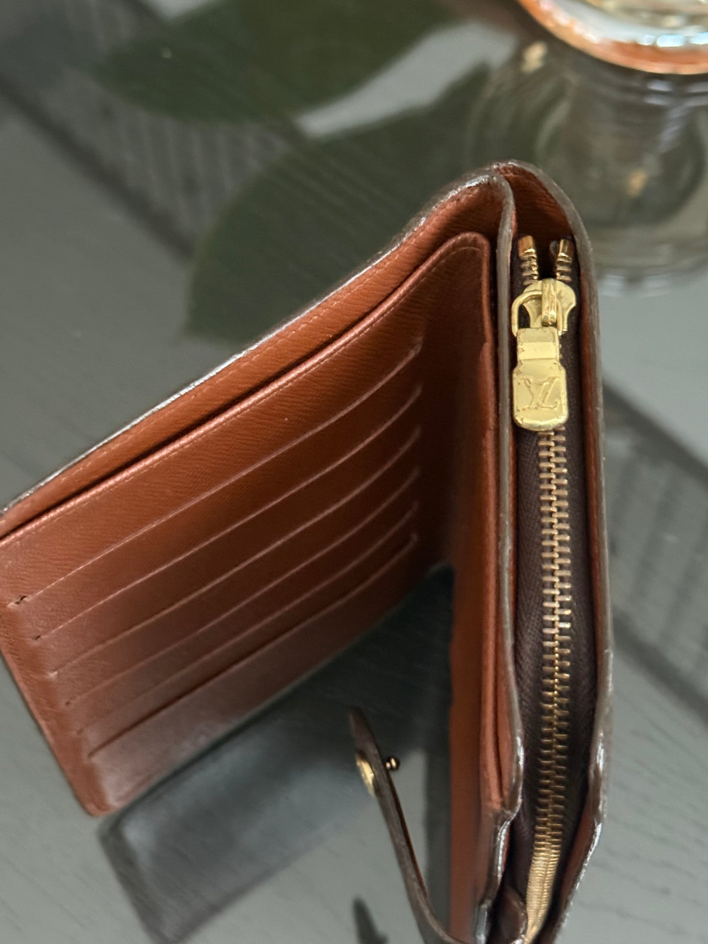 Monogram Papier Zip Passport Wallet -๐๏ธ Year: 1997