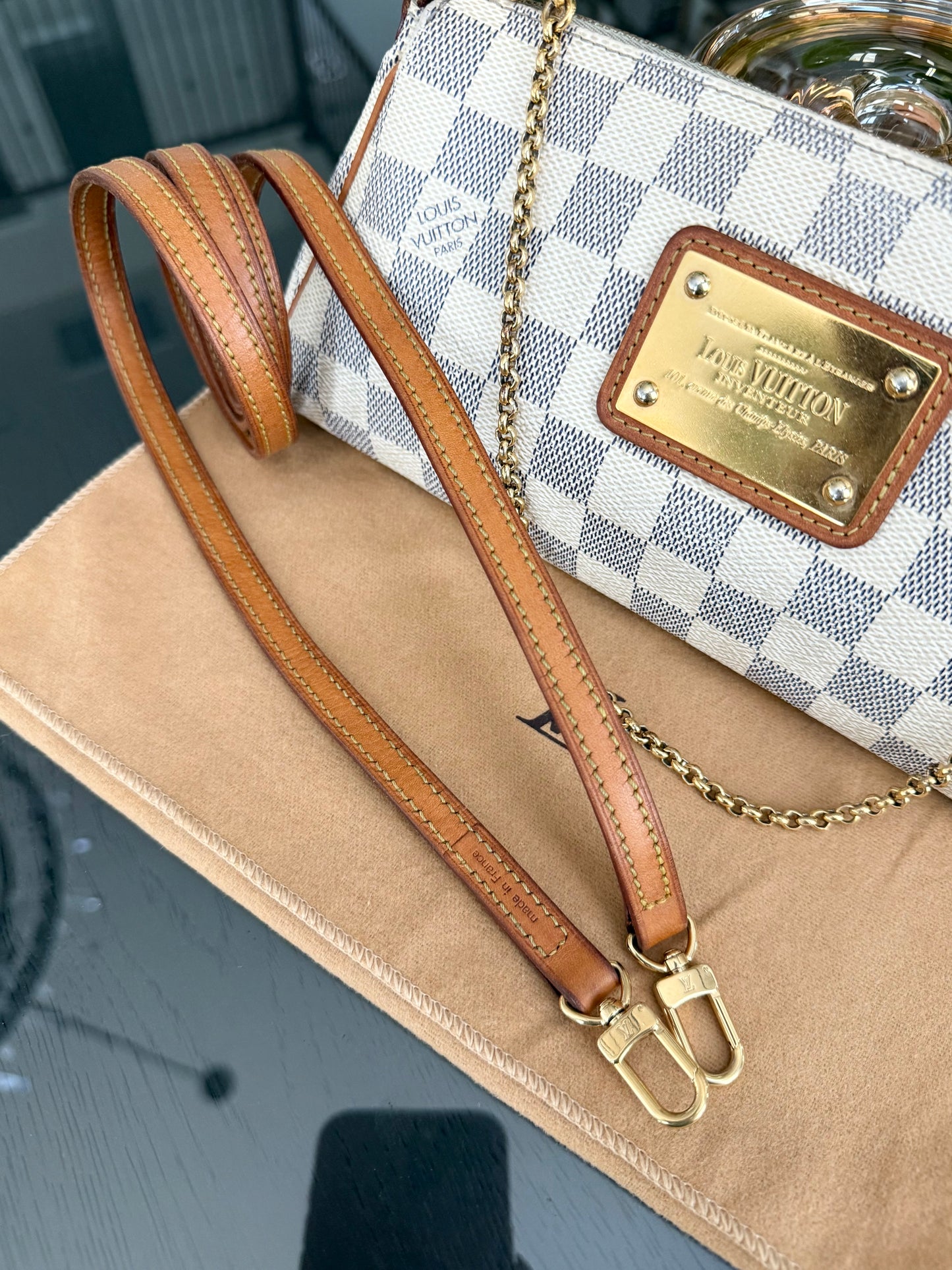 Eva Clutch in Azur with Dustbag , box and Paper bag-๐๏ธ Year: 2011