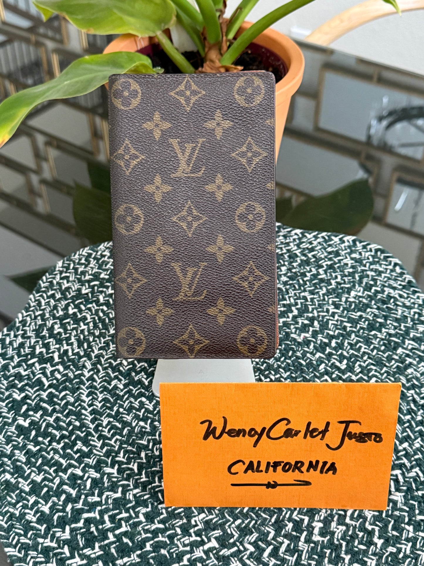 Monogram Checkbook Wallet with 6 Cardholders 🗓️ Year: 1990